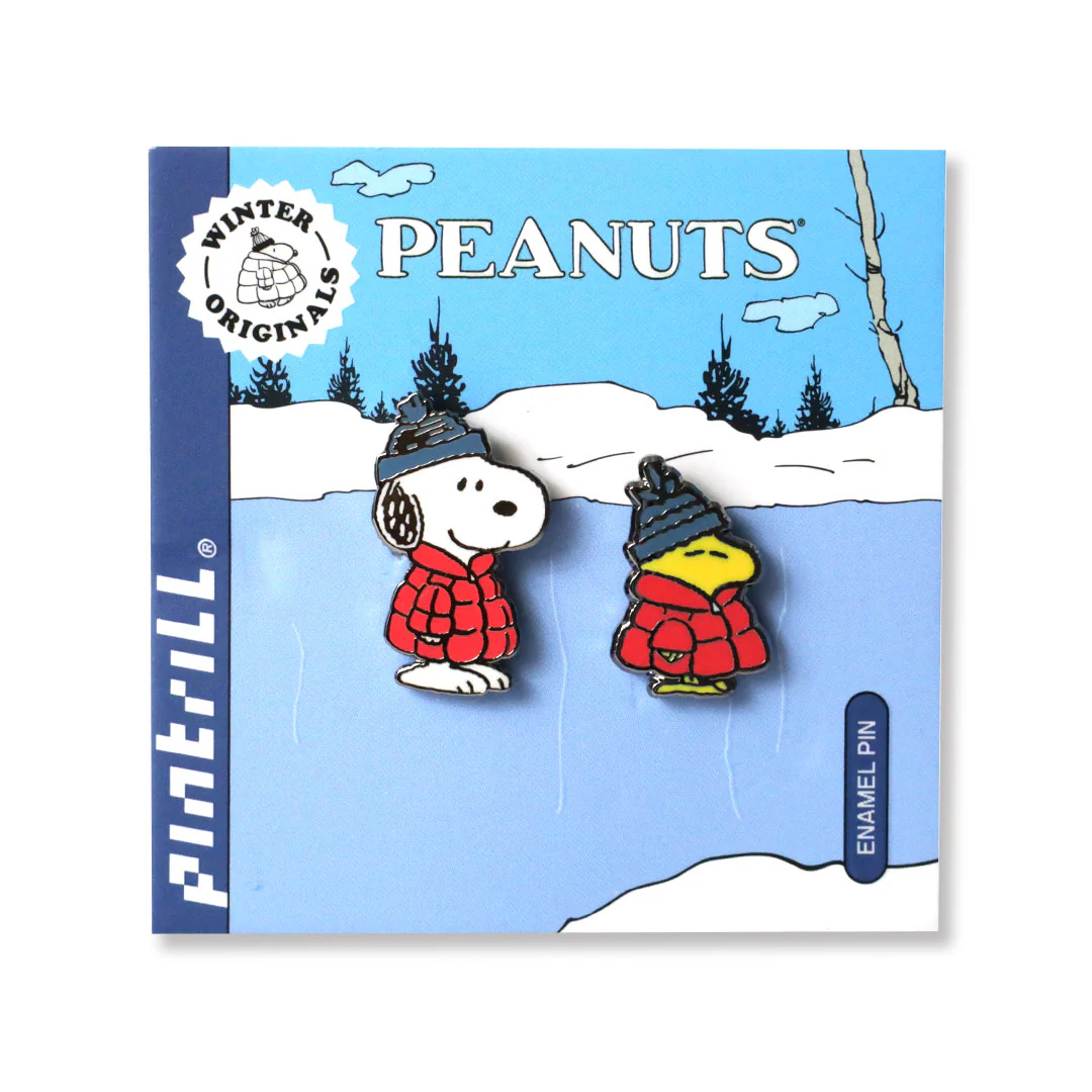 Snoopy & Woodstock Red Puffer Pin Set - Image 2