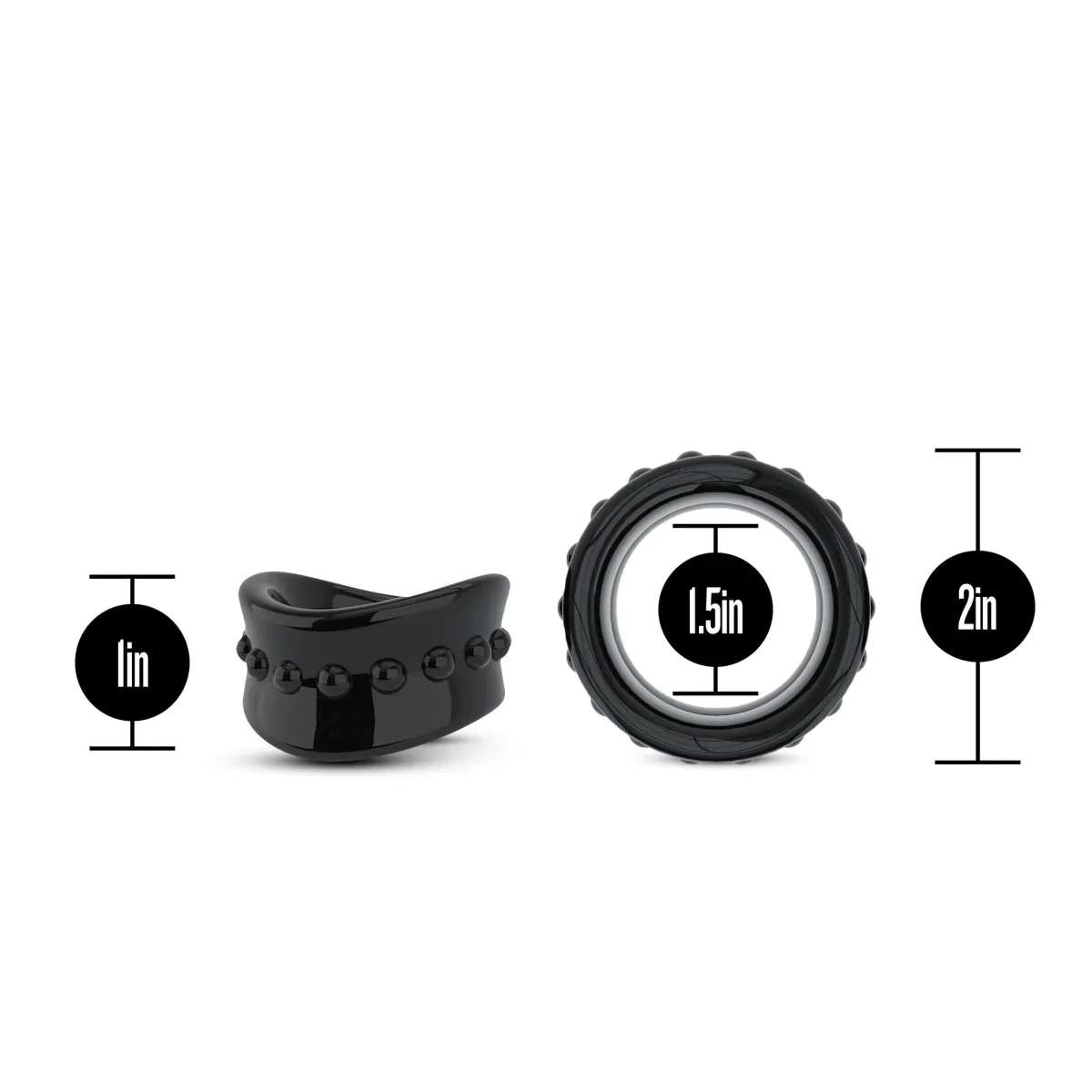 Stay Hard Black Beef Ball Stretcher 1.5-Inch Diameter - Image 3