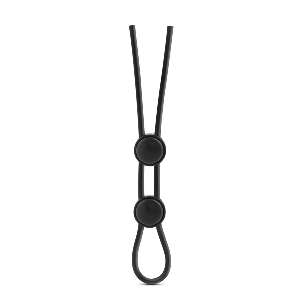 Stay Hard black Silicone Double Loop Penis Ring - Image 3