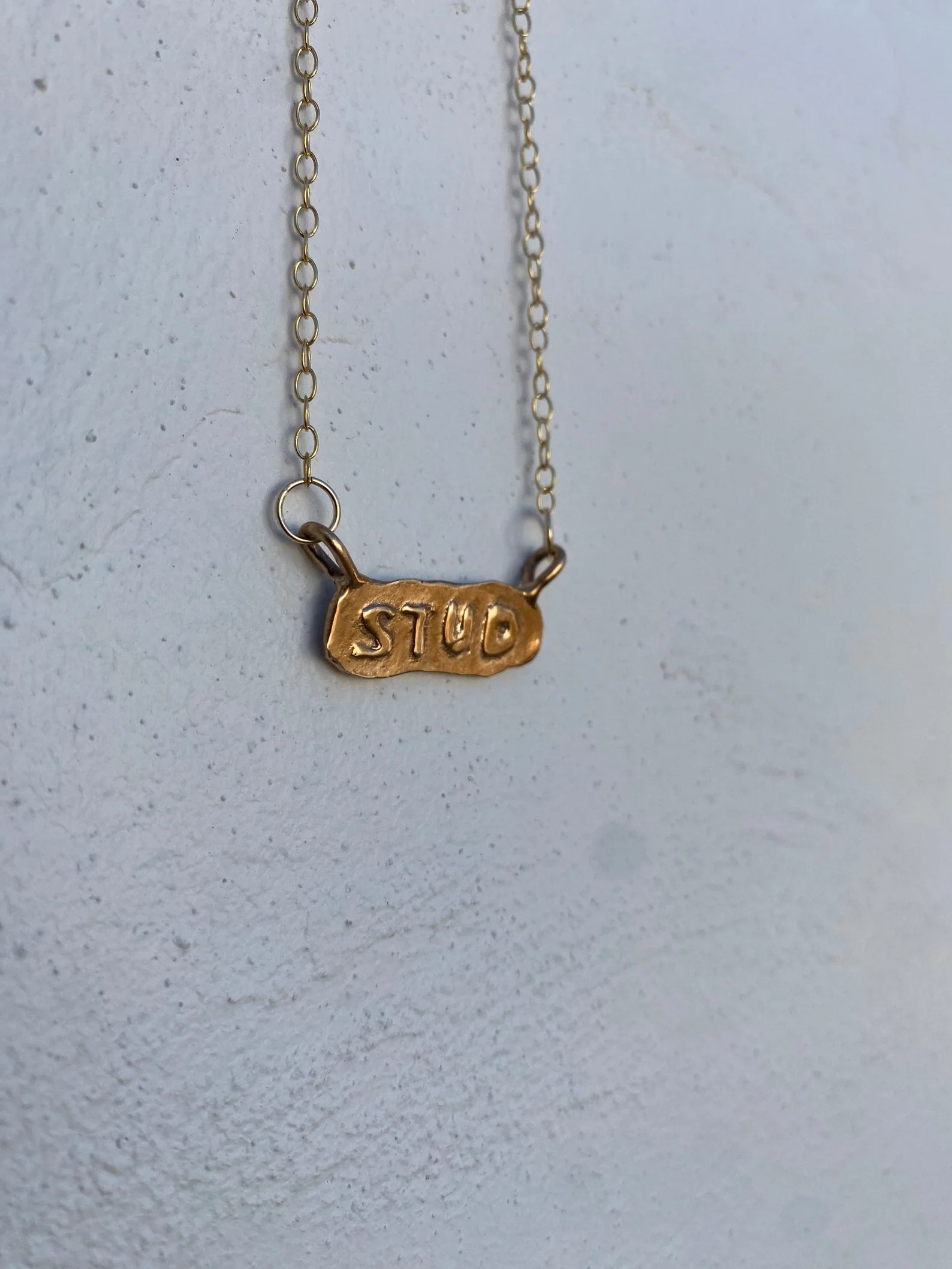 Stud Charm Necklace Bronze by Gilty Boy - Image 2
