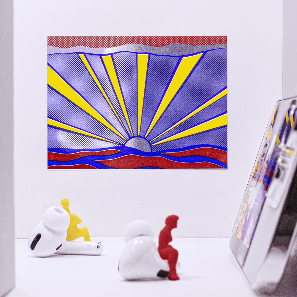 Sunrise By Roy Lichtenstein - Die-Cut Sticker - Image 2
