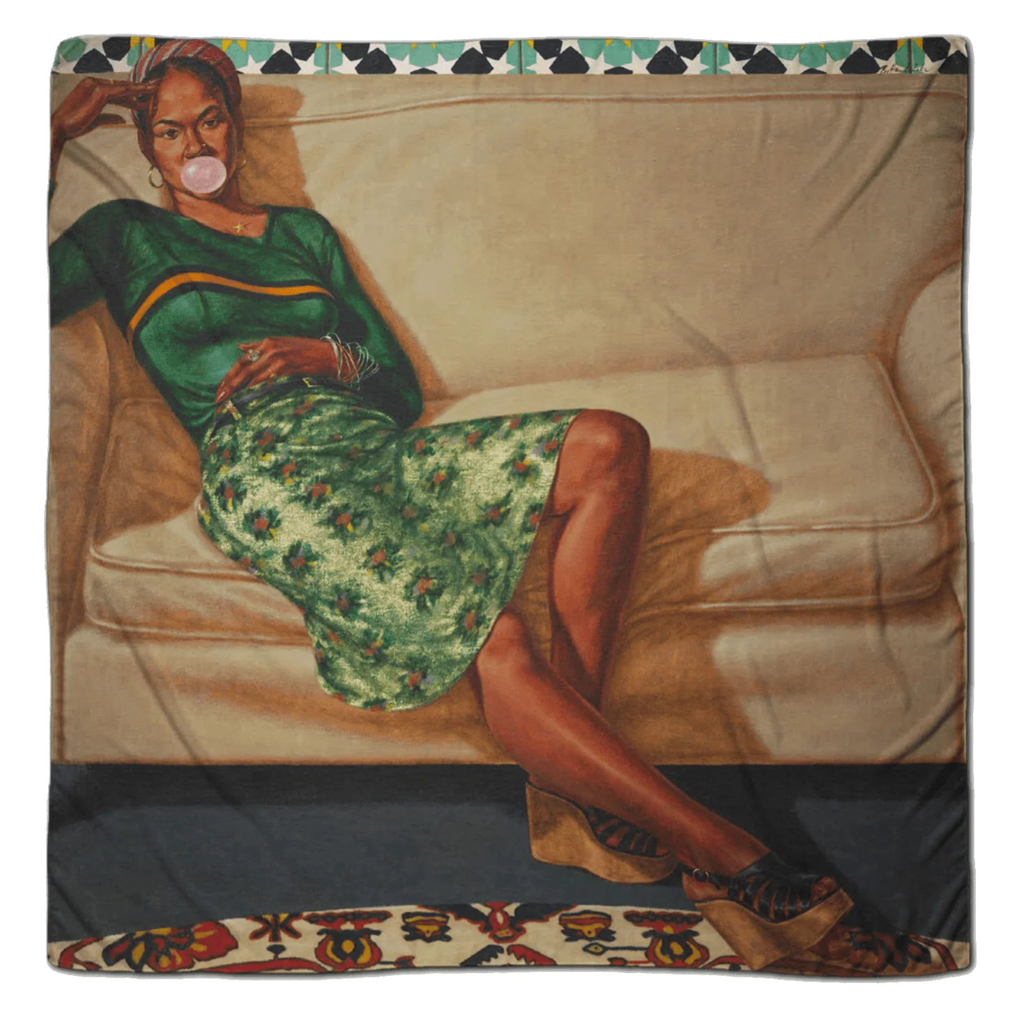 Sweet Thang silk scarf by Barkley L Hendricks Silk Scarf x Third Drawer Down
