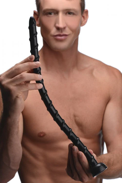 Swirled 18 Inch Thin Anal Snake by hosed - Image 7