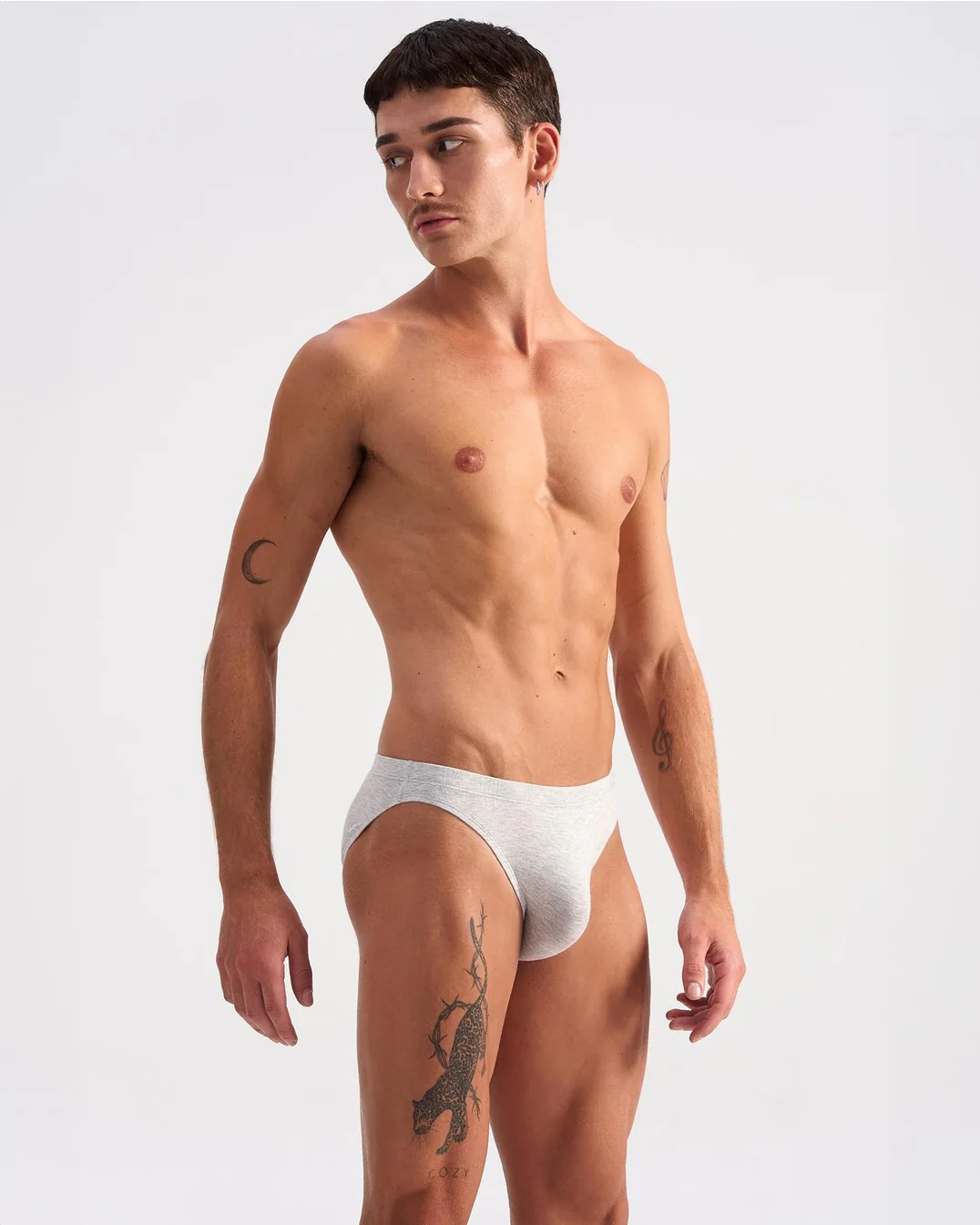 Teamm8 Body Bamboo Bikini Brief - Grey Marle - Image 2