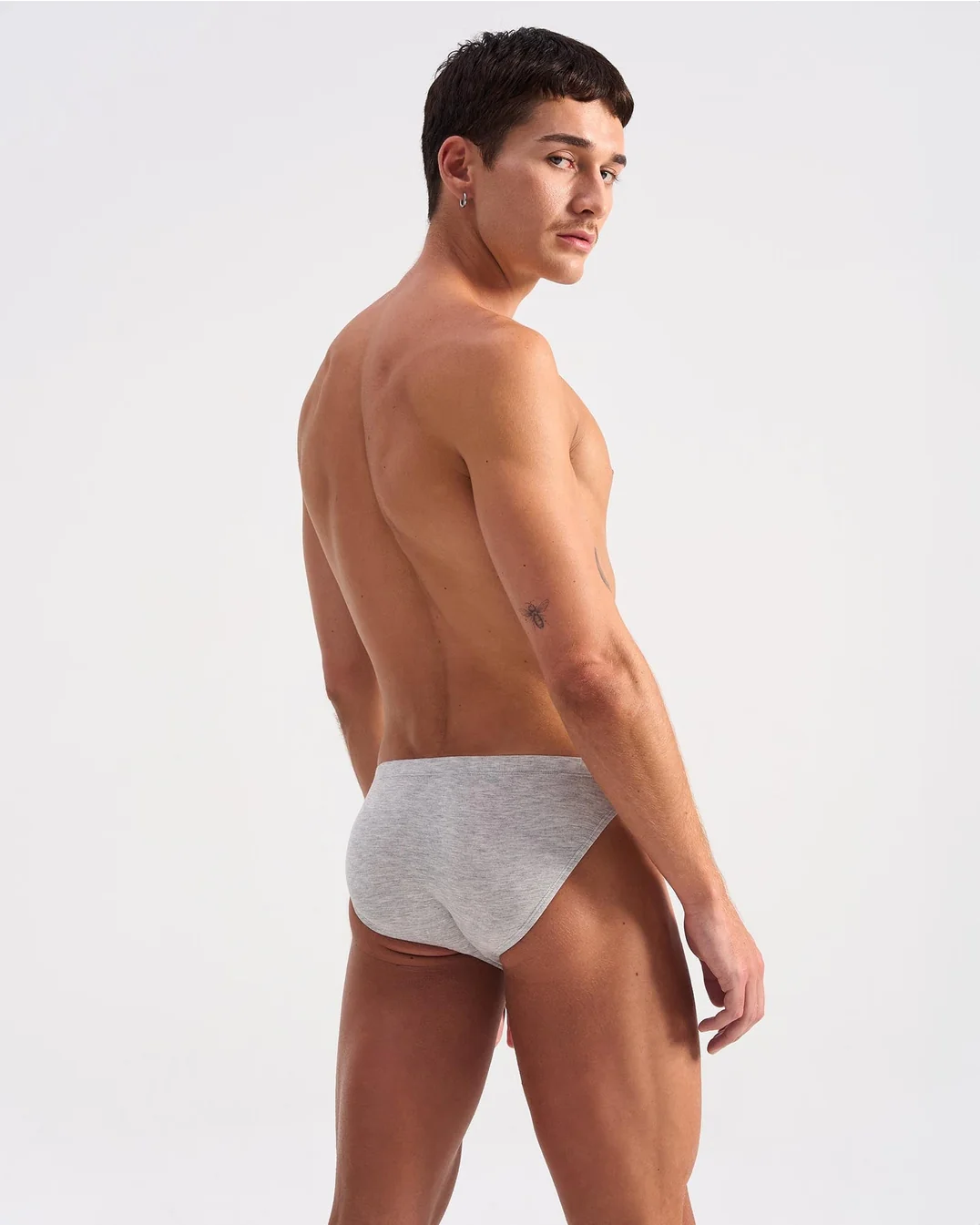 Teamm8 Body Bamboo Bikini Brief - Grey Marle - Image 3