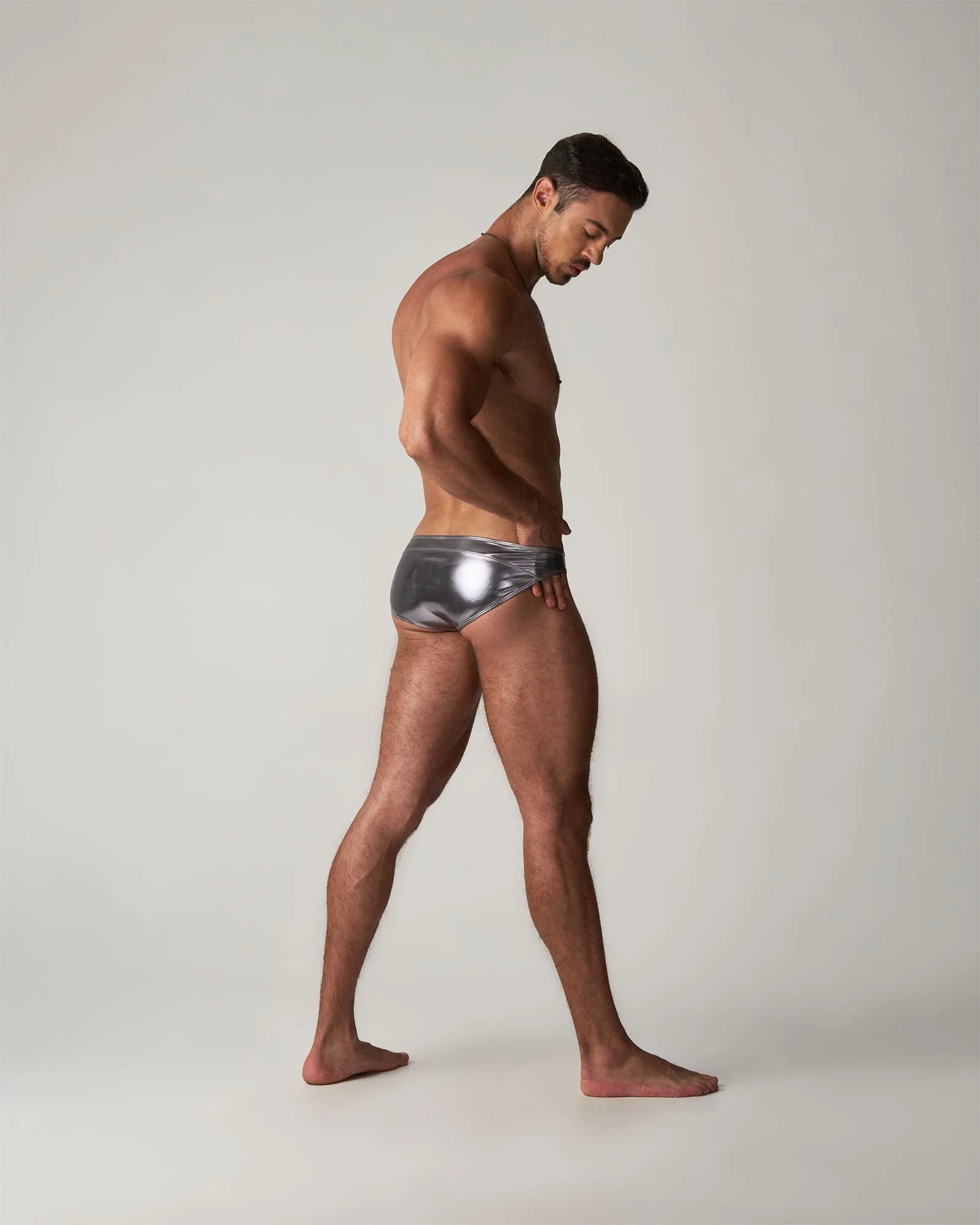 TEAMM8 Chrome Bikini Brief Mercury - Image 2