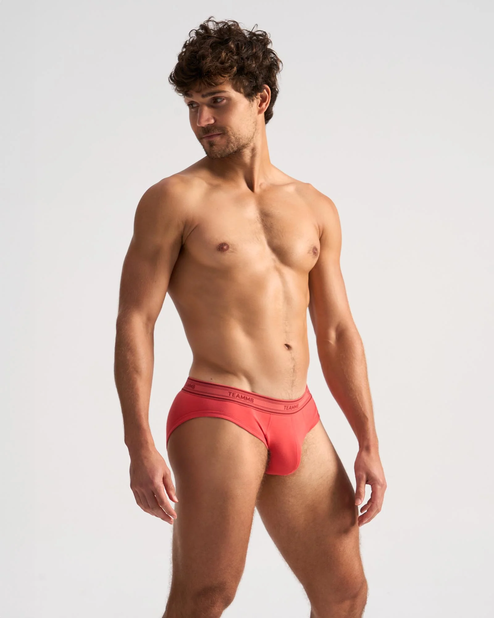 TEAMM8 Cotton Classic Brief - Raspberry - Image 2