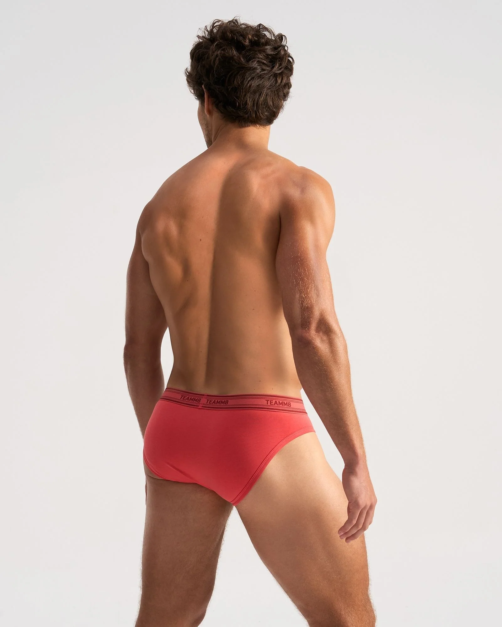 TEAMM8 Cotton Classic Brief - Raspberry - Image 3