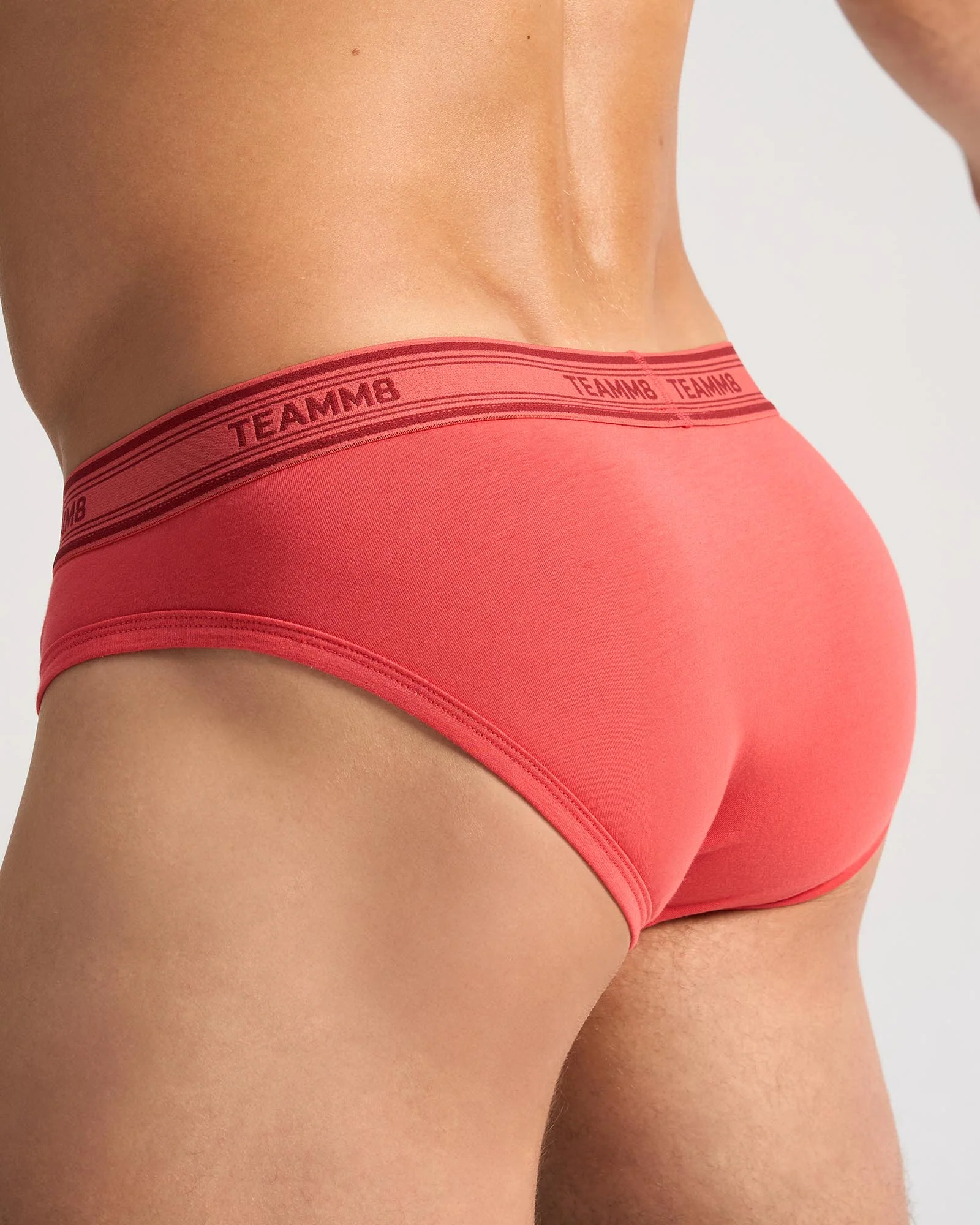 TEAMM8 Cotton Classic Brief - Raspberry - Image 4