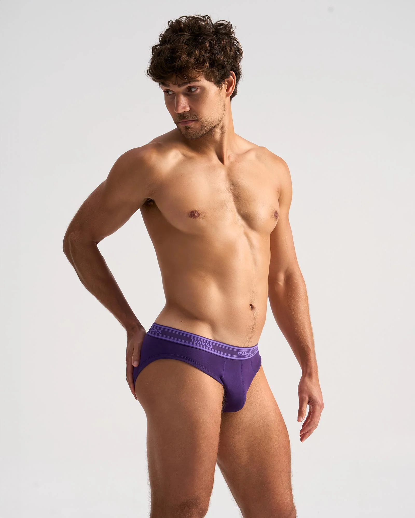 TEAMM8 Cotton Classic Brief - Violet - Image 2