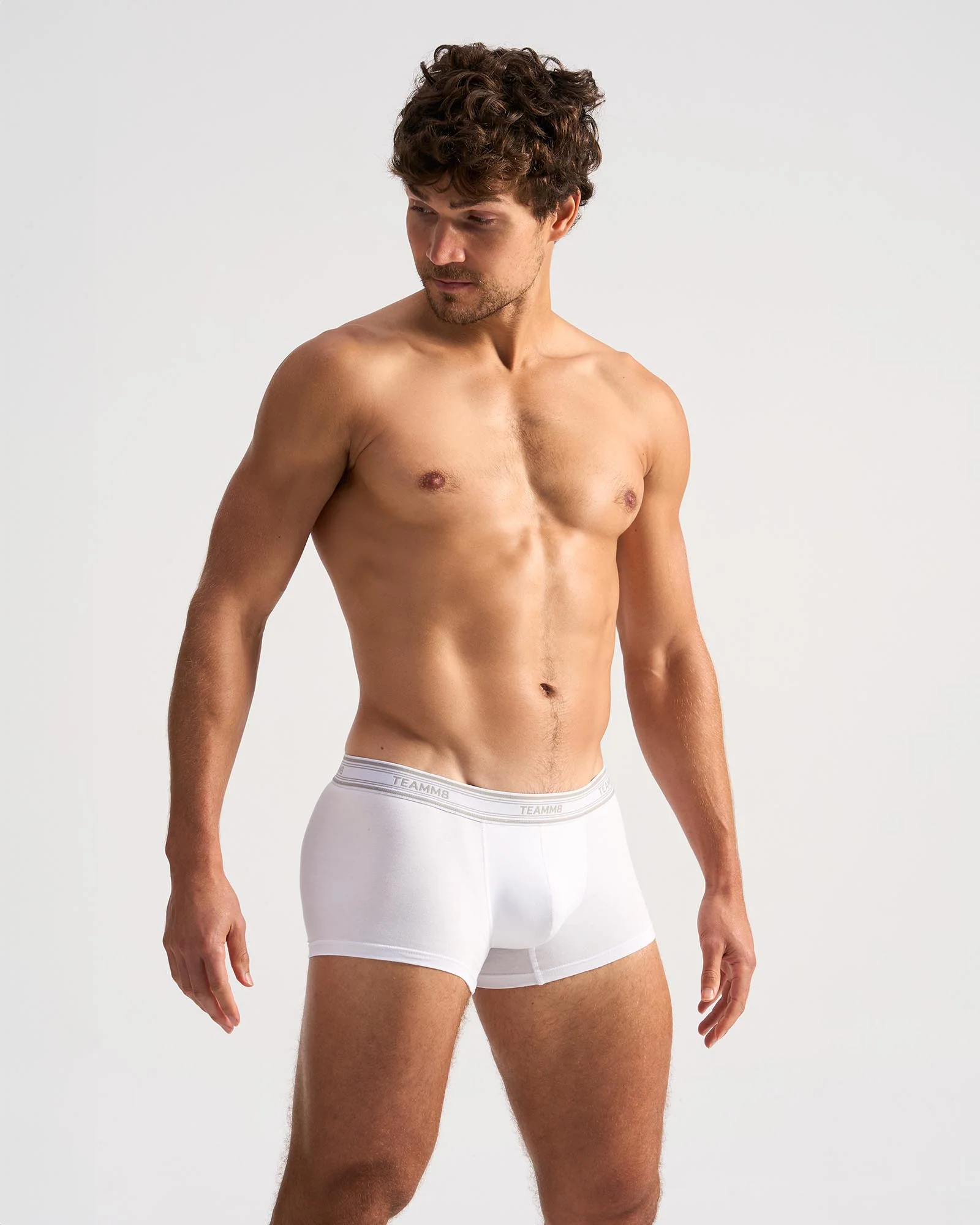 TEAMM8 Cotton Classic Trunk - White - Image 2