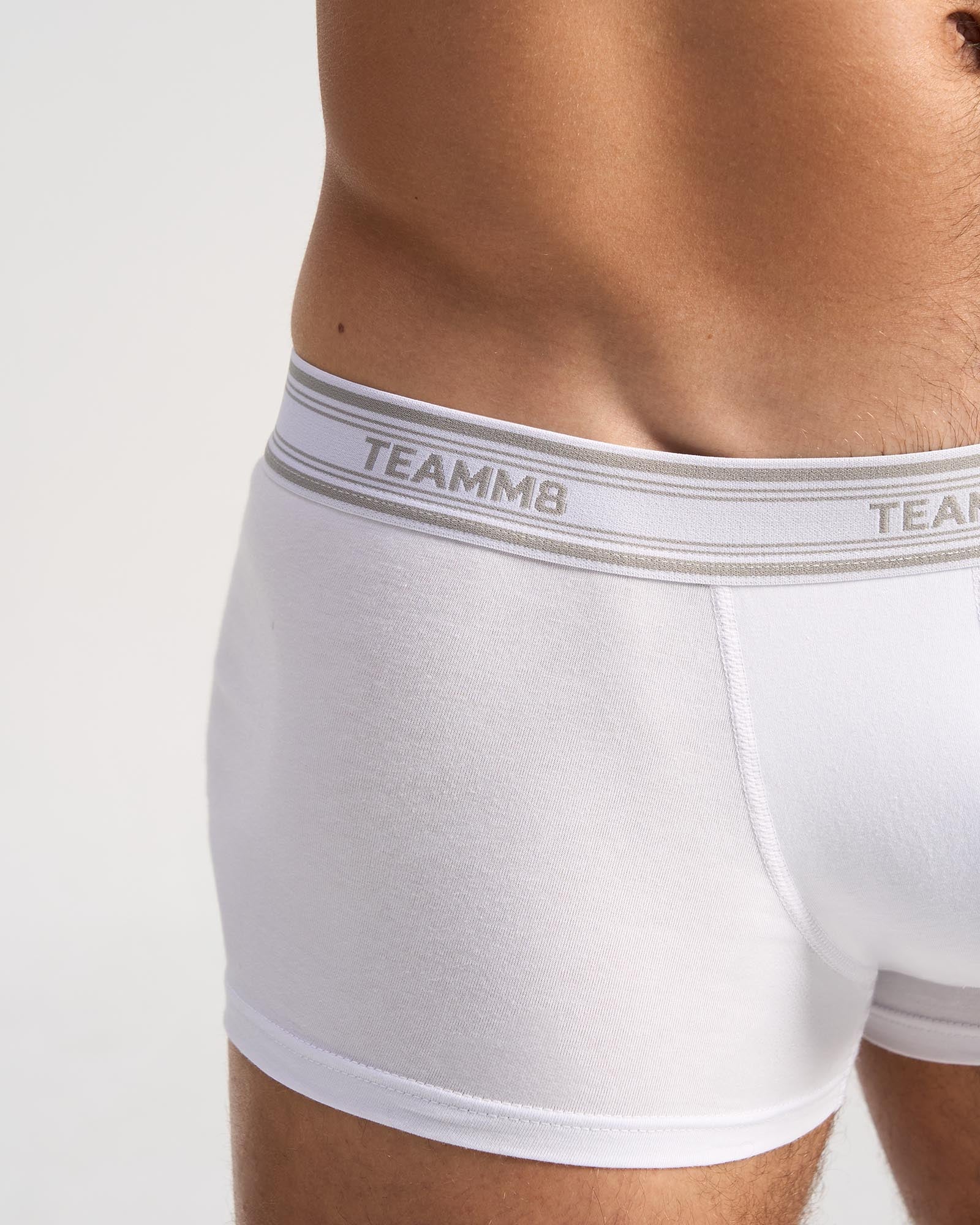 TEAMM8 Cotton Classic Trunk - White - Image 4