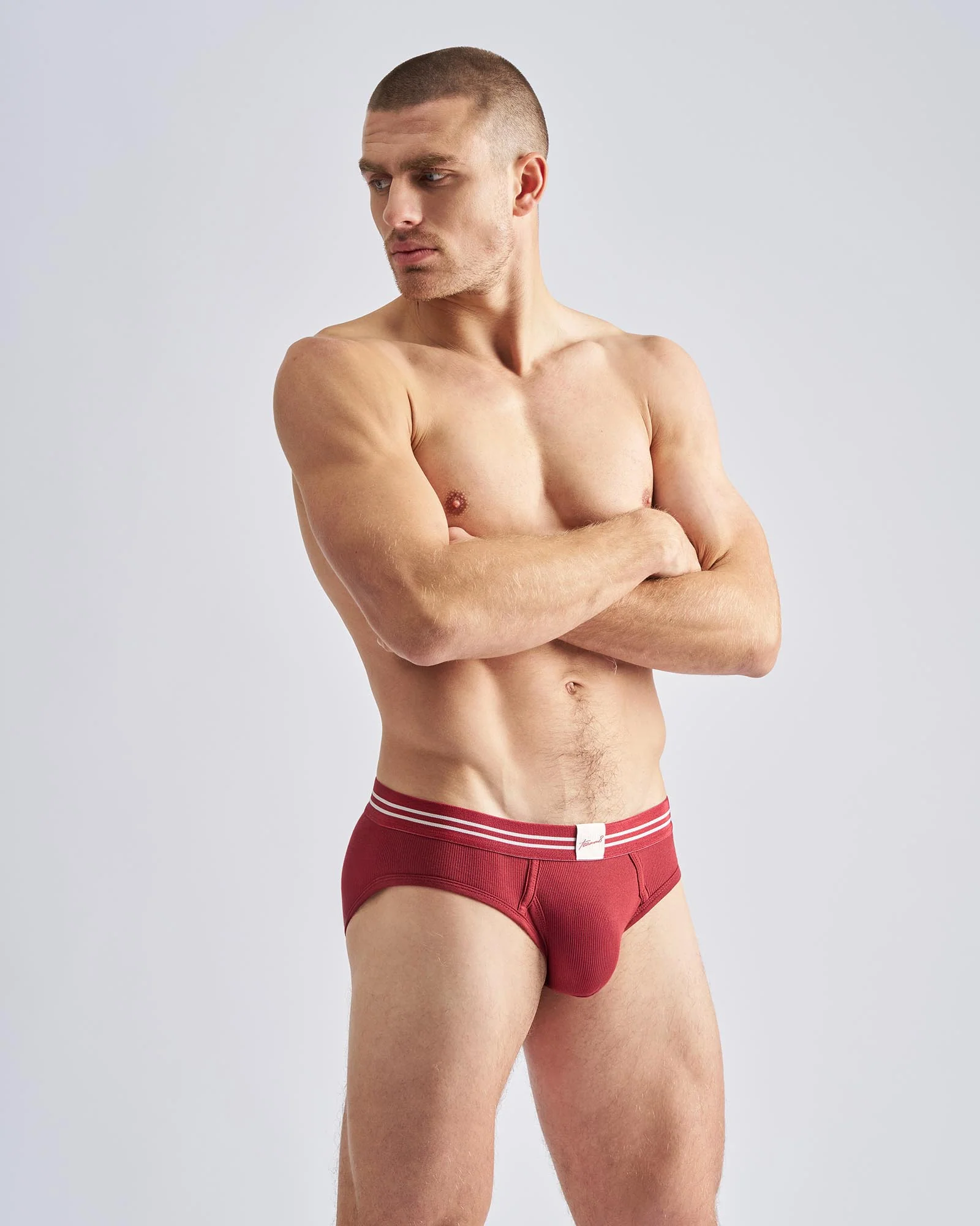 TEAMM8 Mvp Ribbed Brief - Maroon - Image 3