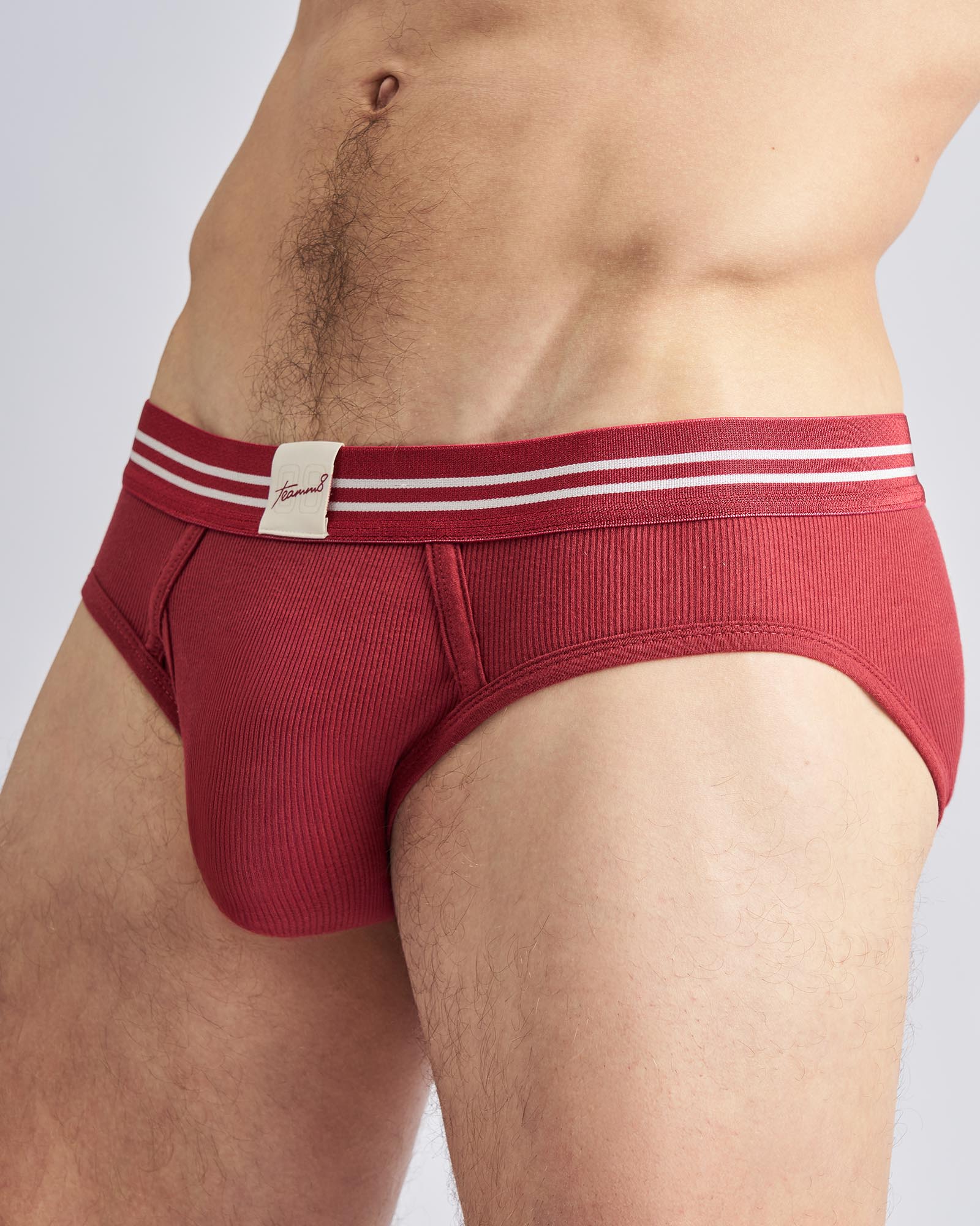 TEAMM8 Mvp Ribbed Brief - Maroon - Image 5