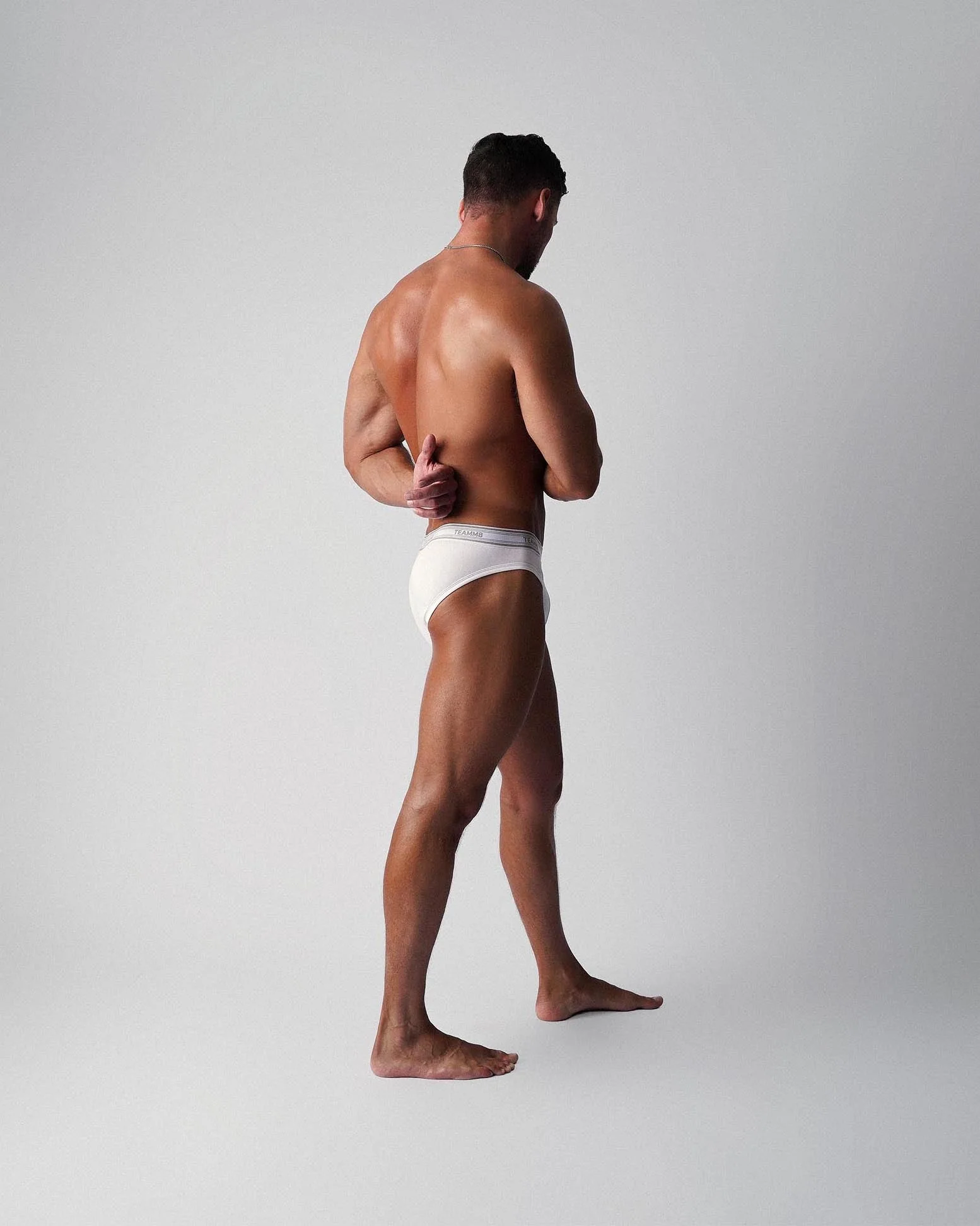 TEAMM8 New Classic Cotton Brief - White - Image 8