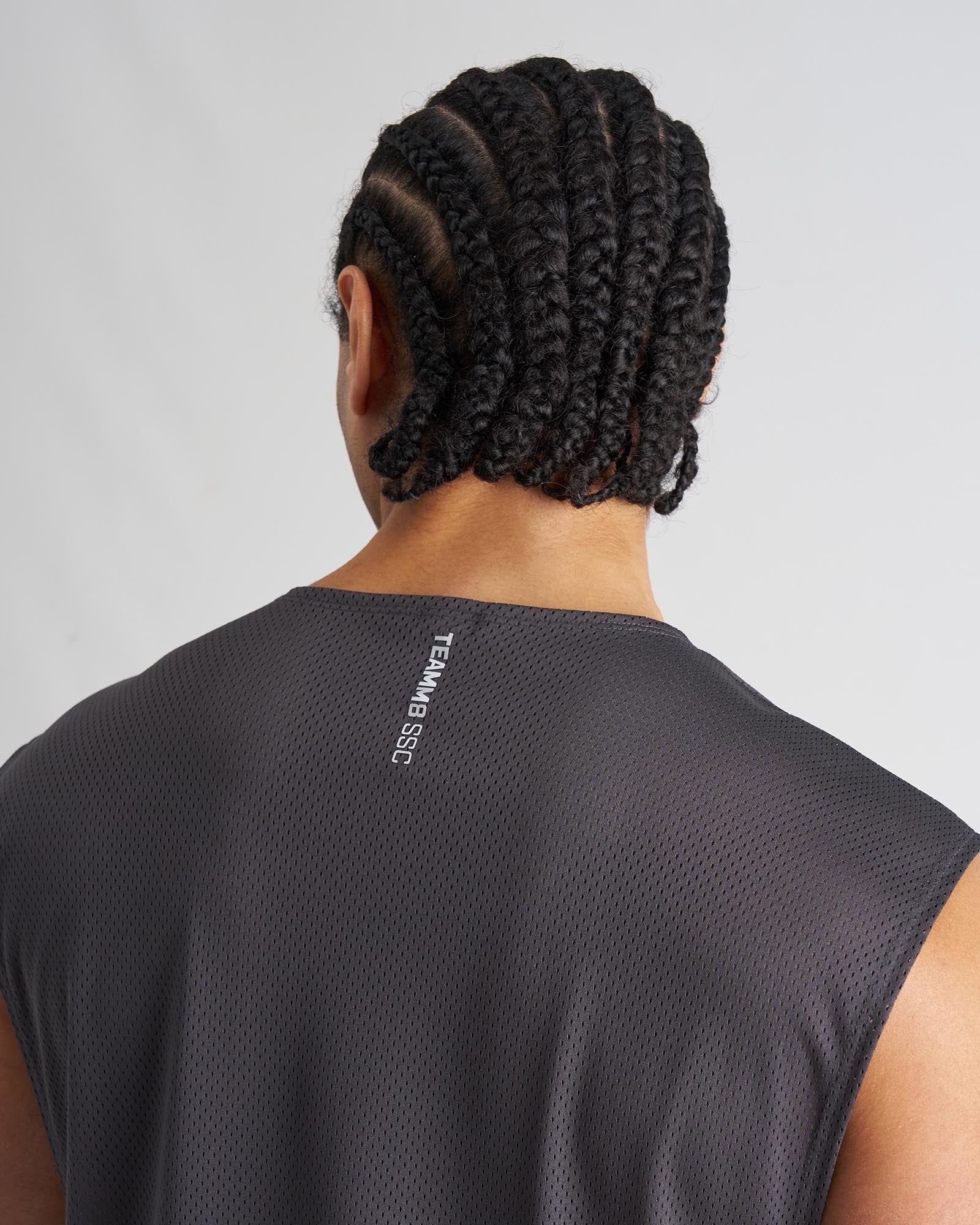 TEAMM8 S.S.C. Mesh Muscle Tank - Gunmetal - Image 4