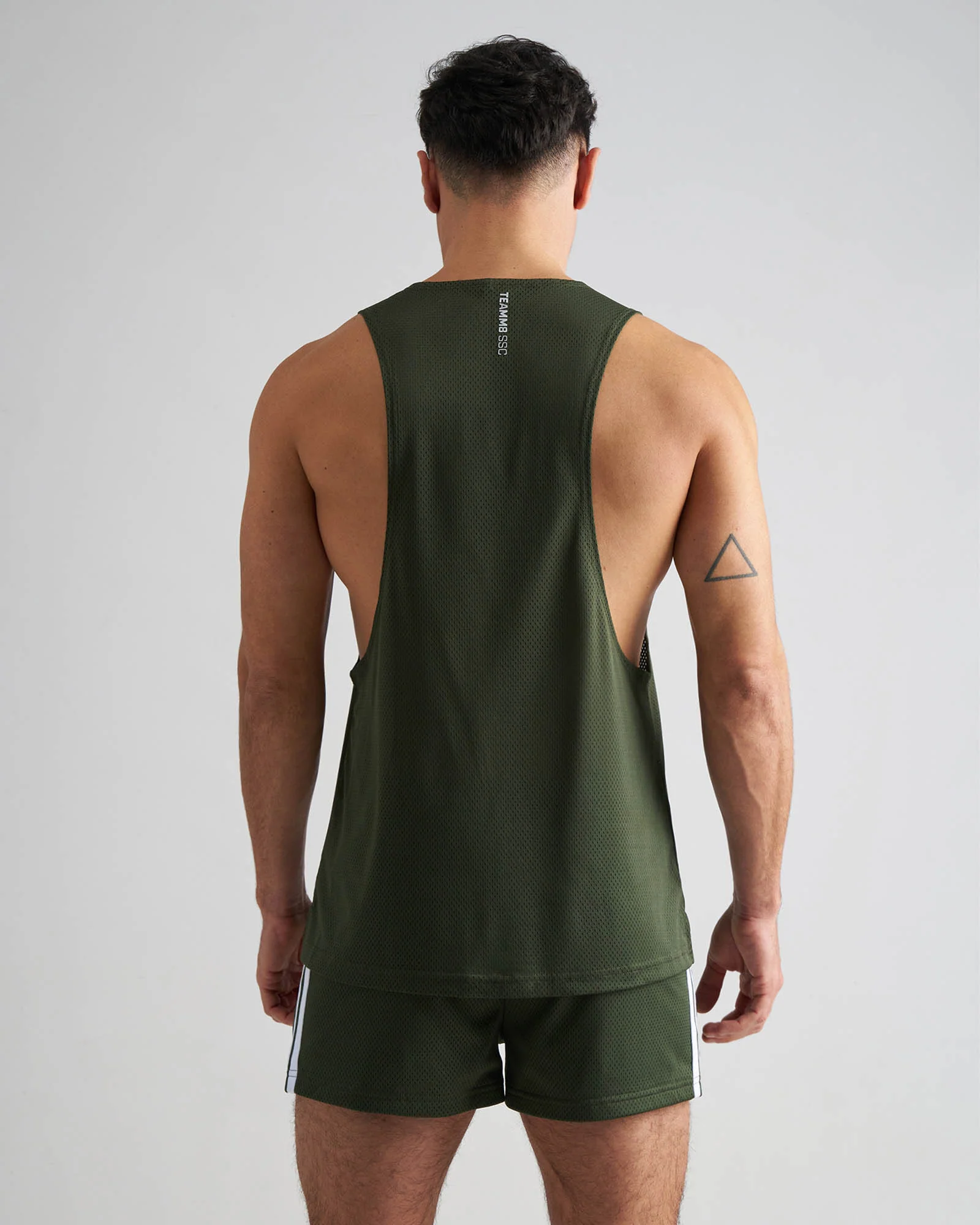 TEAMM8 S.S.C. Mesh Tank - Forest Green - Image 3