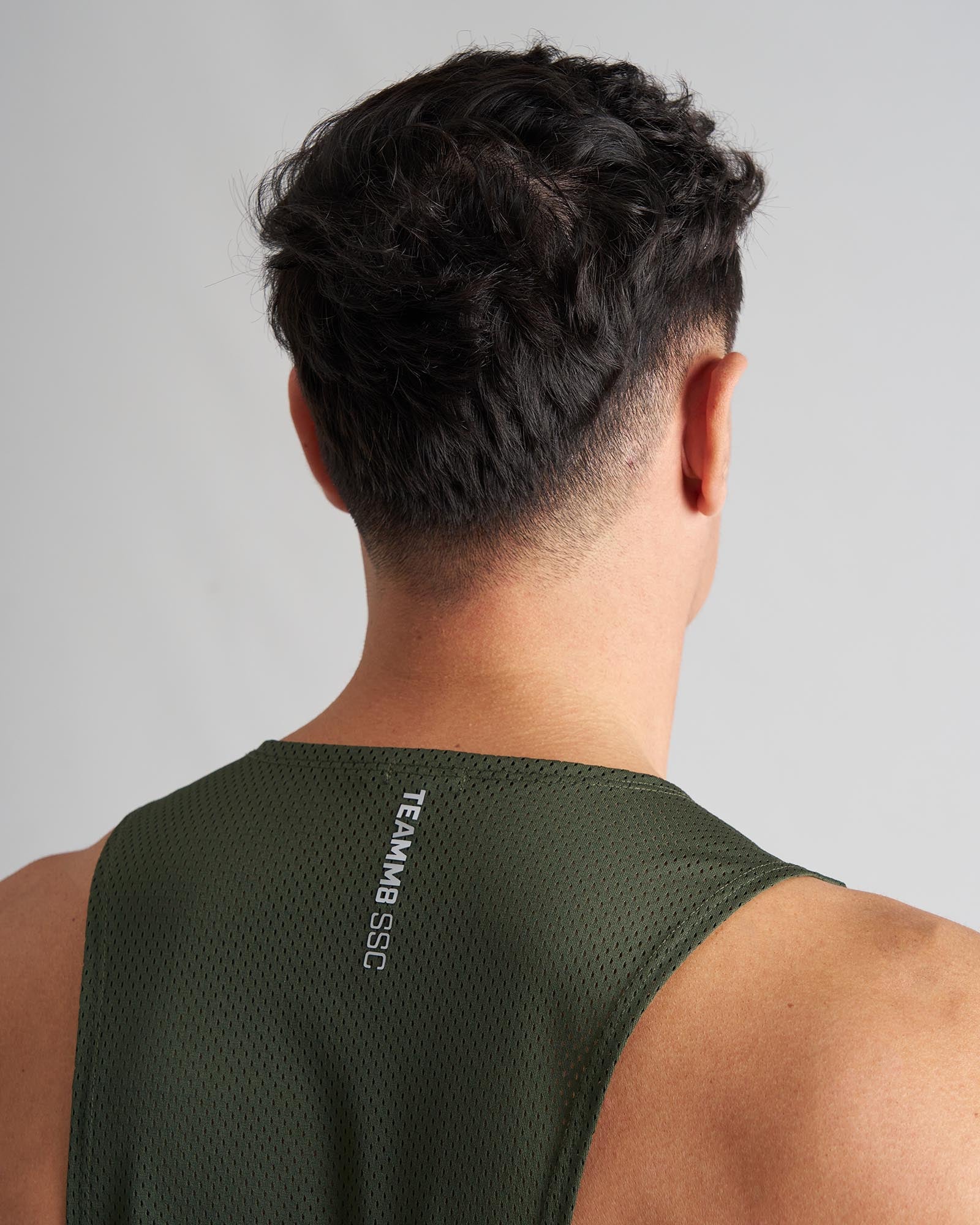 TEAMM8 S.S.C. Mesh Tank - Forest Green - Image 5