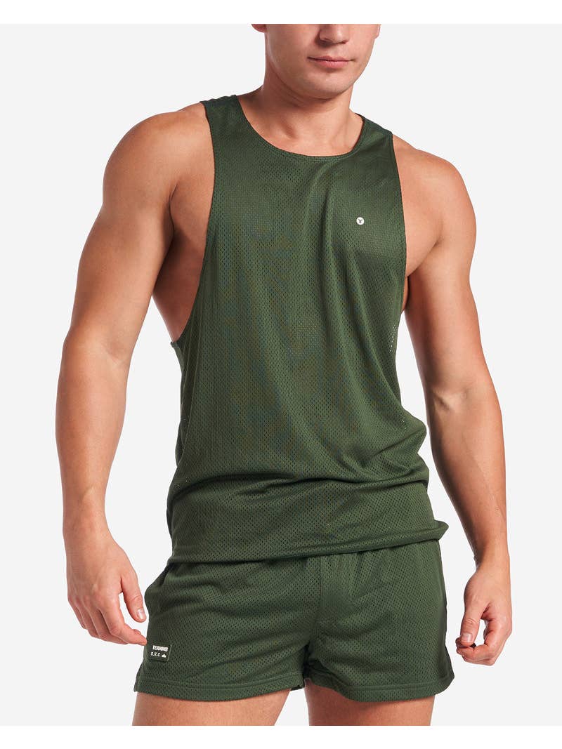 TEAMM8 S.S.C. Mesh Tank - Forest Green - Image 7