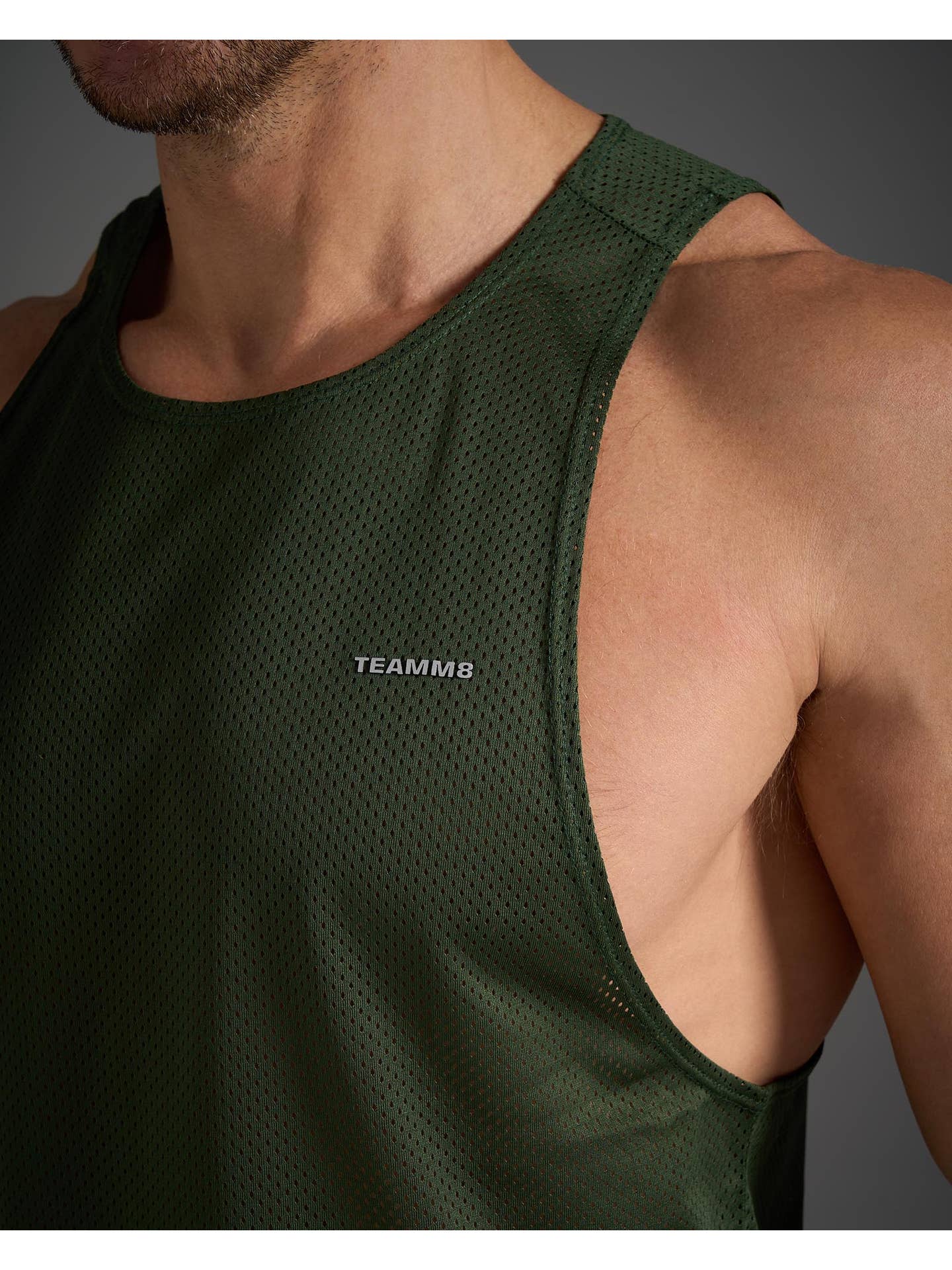 TEAMM8 S.S.C. Mesh Tank - Forest Green - Image 9