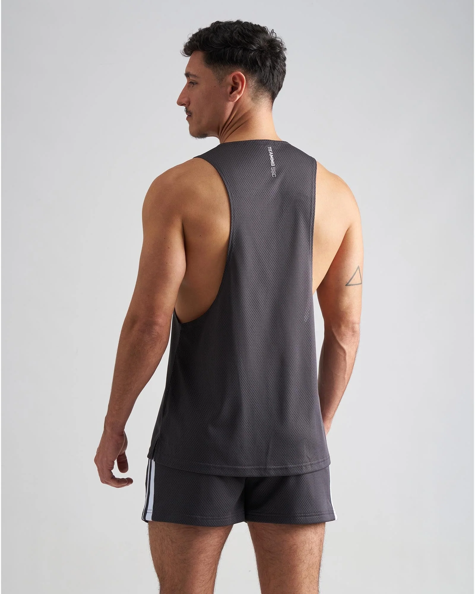 TEAMM8 S.S.C. Mesh Tank - Gunmetal - Image 2