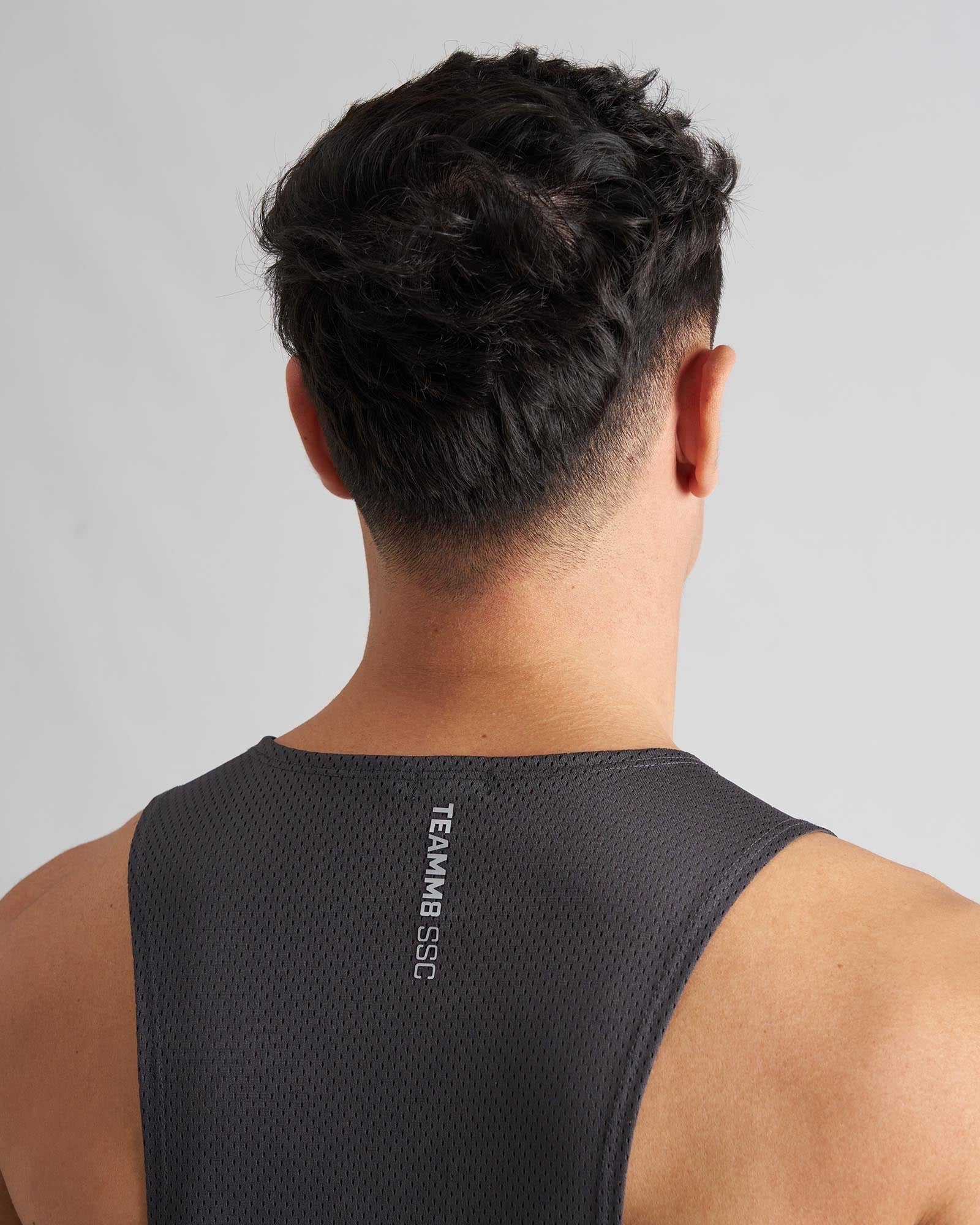 TEAMM8 S.S.C. Mesh Tank - Gunmetal - Image 3