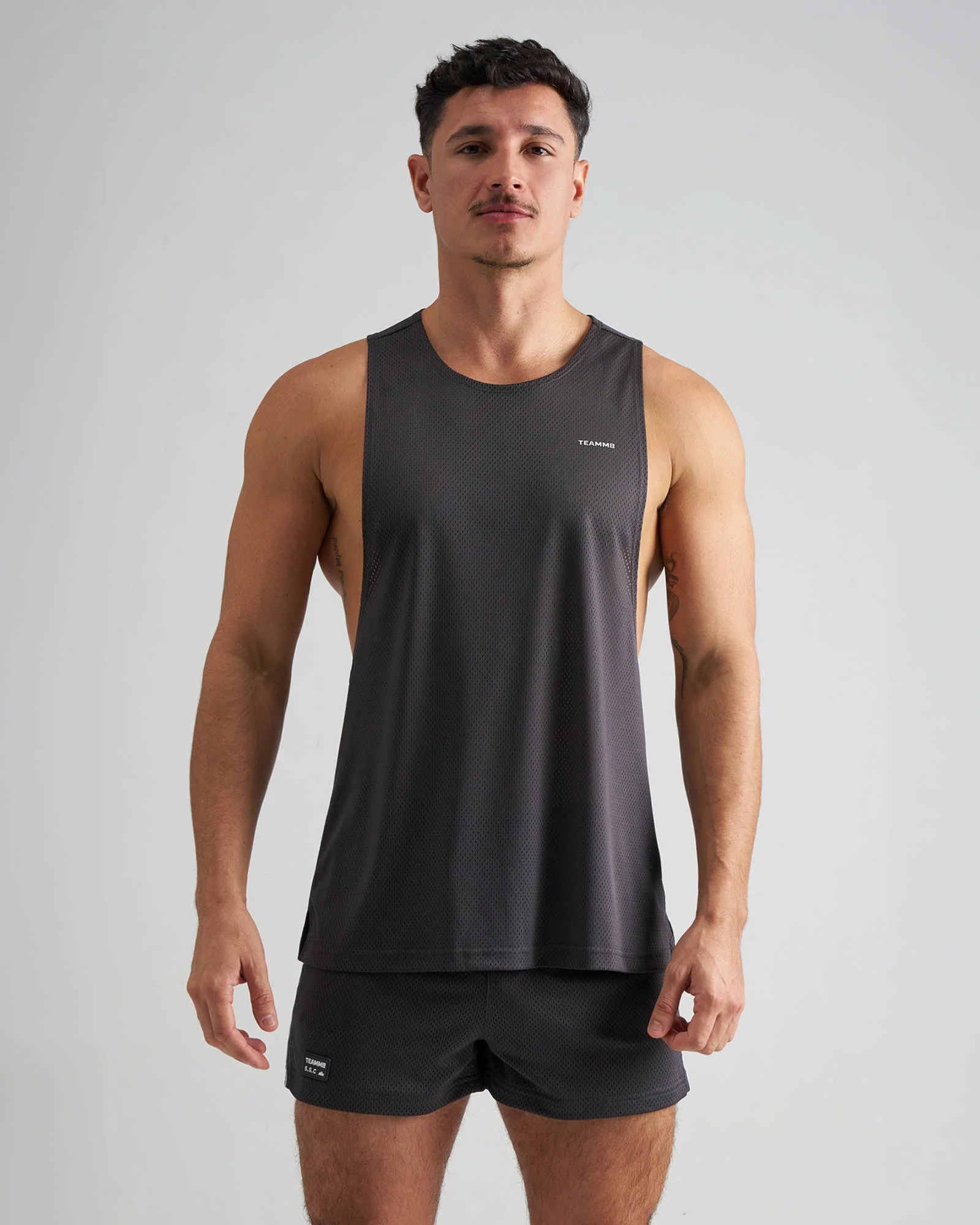 TEAMM8 S.S.C. Mesh Tank - Gunmetal - Image 4