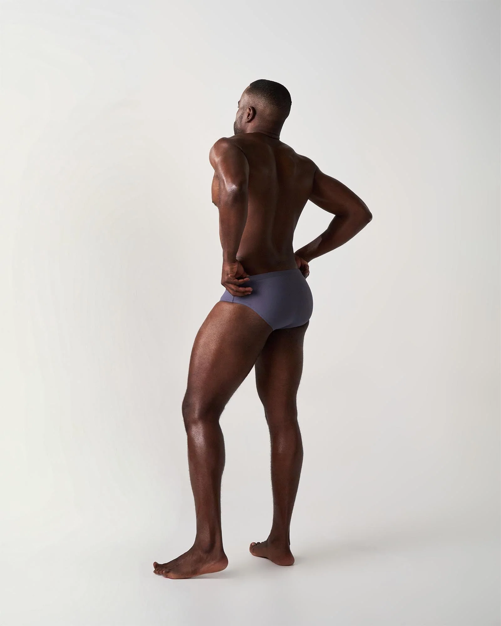 Teamm8 Statement Wide Swim Brief - Gunmetal - Image 2