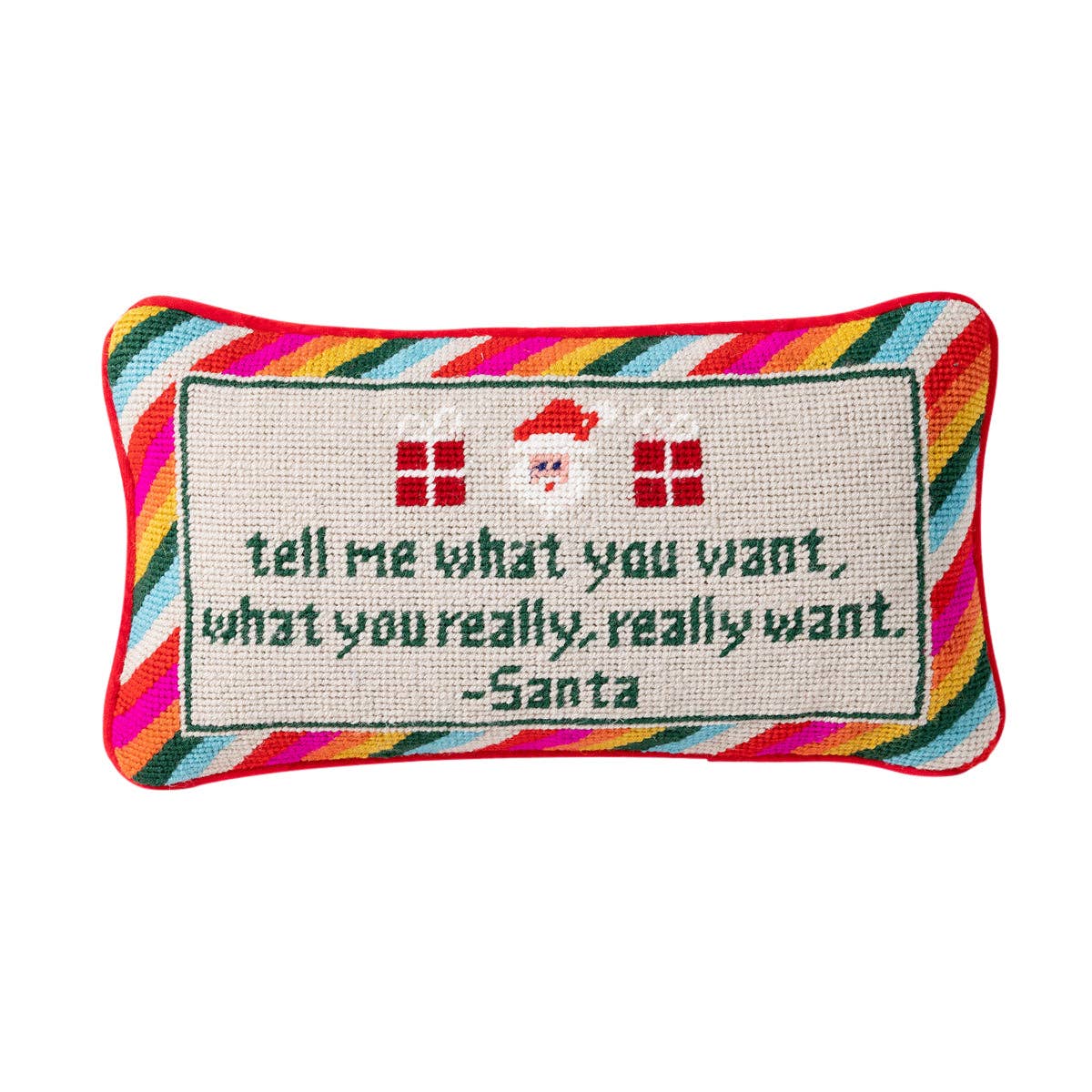 Tell Me What You Want Needlepoint Pillow - Image 2