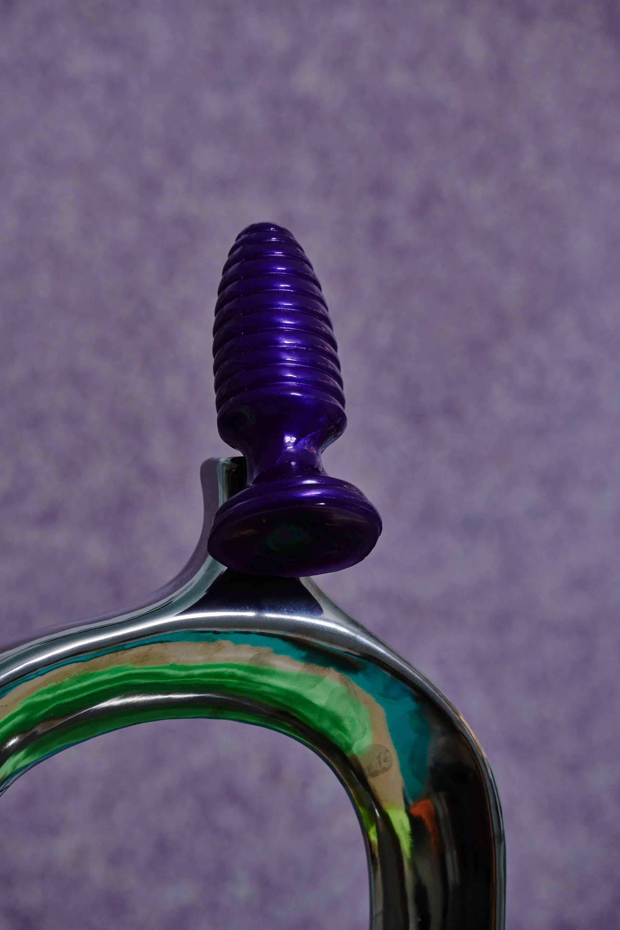 The Marshall Ribbed Butt Plug - Purple - Image 2