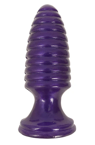 The Marshall Ribbed Butt Plug - Purple - Image 4