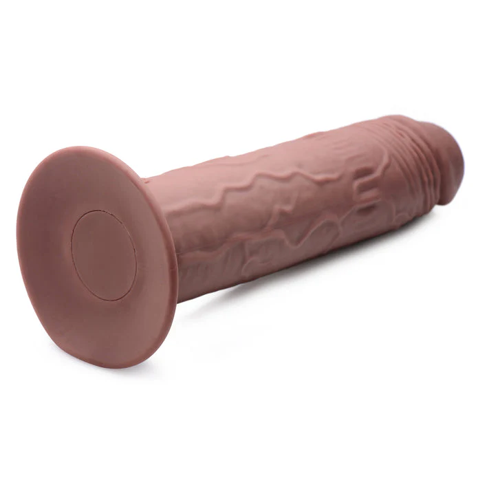 THUMP IT 7X Remote Control Thumping + Vibrating Dildo - Dark - Image 6