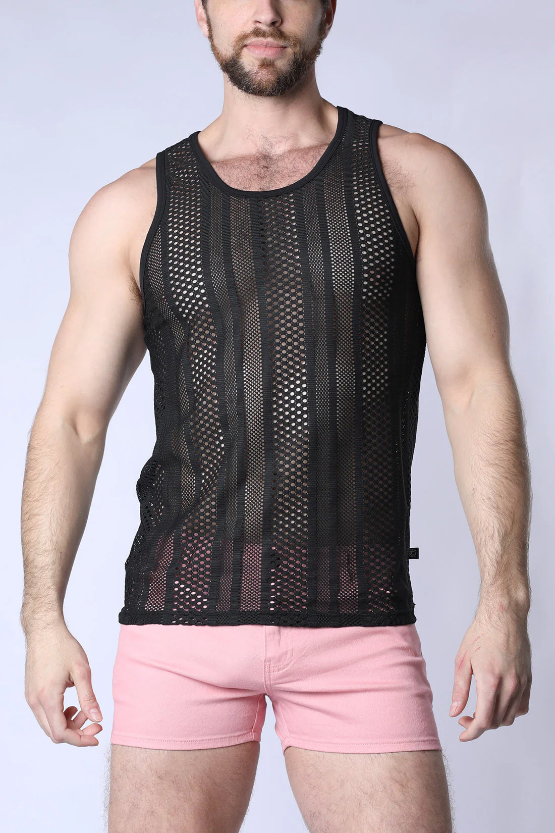 TIMOTEO Sicily Crochet Tank Top - Black - Image 3
