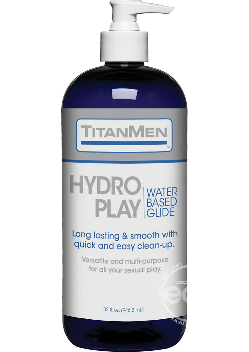 TitanMen Hydro Play Water Based Glide Lubricant 32oz - Image 2