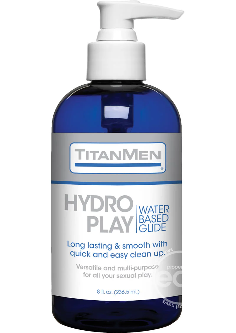 TitanMen Hydro Play Water Based Glide Lubricant 8oz - Image 3