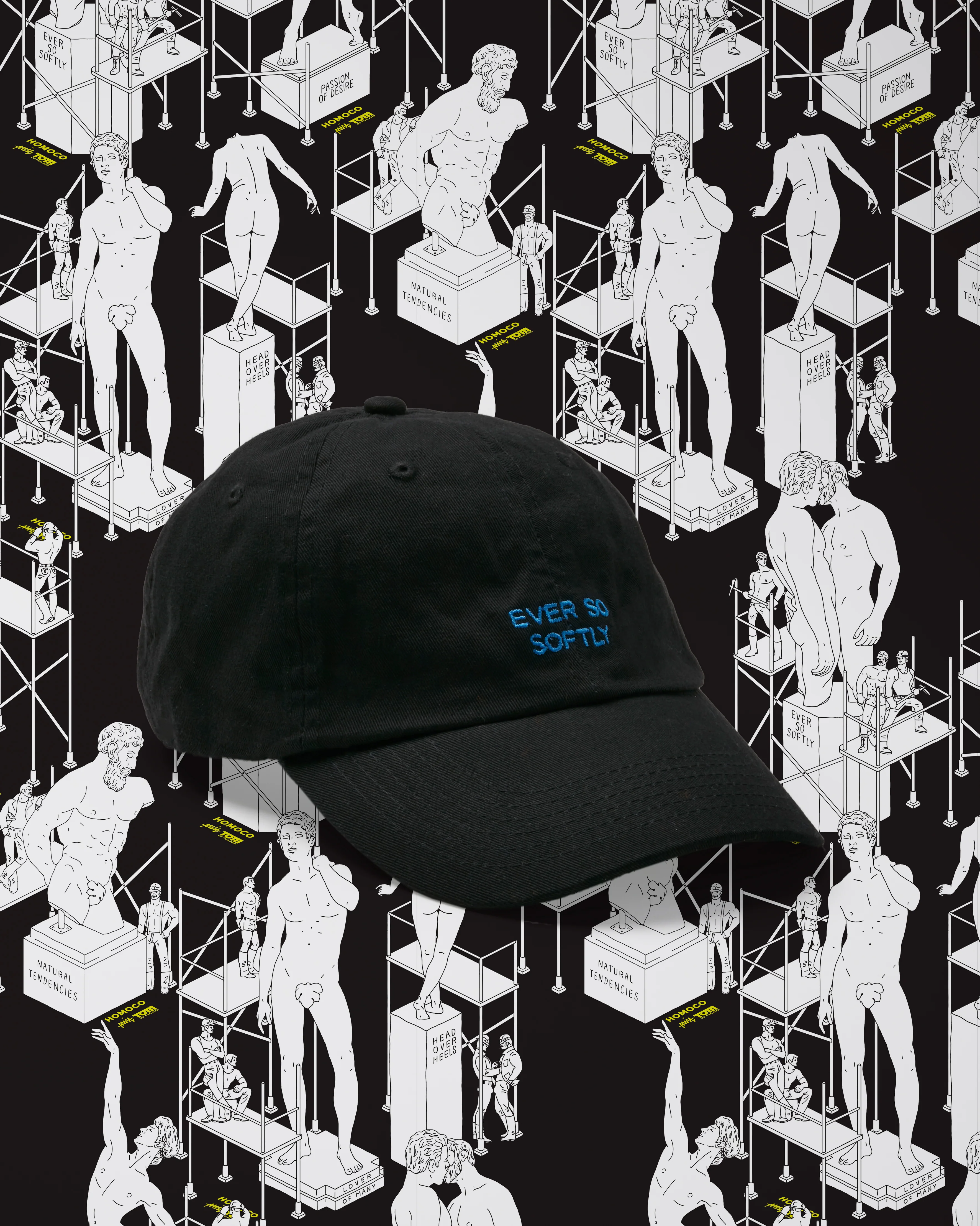 Tom of Finland Amit Black ever so softly Cap by HOMOCO - Image 3