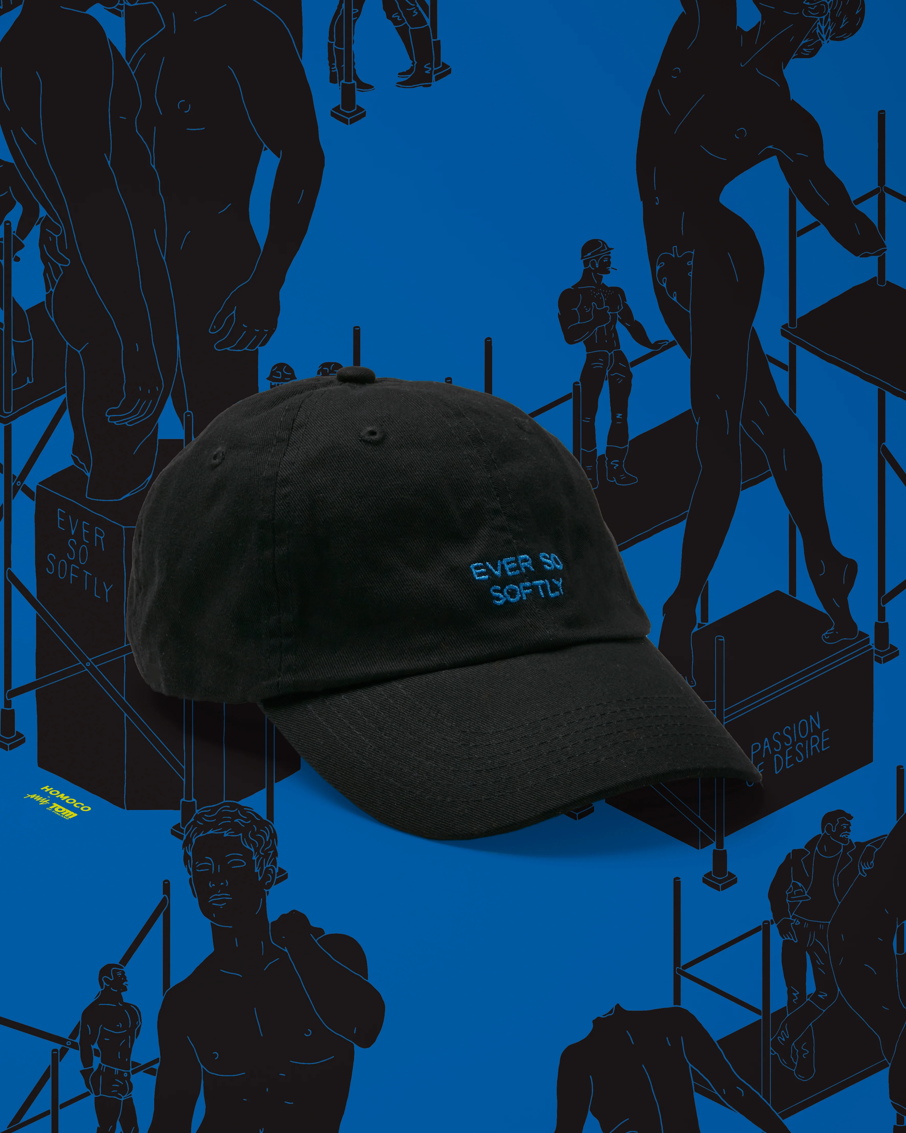Tom of Finland Amit Black ever so softly Cap by HOMOCO - Image 5