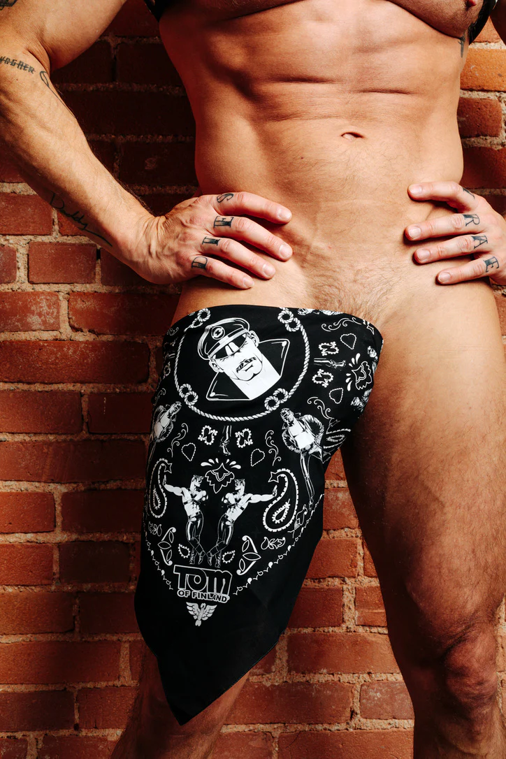 Tom of Finland Bandana by Peachy Kings Black - Image 3