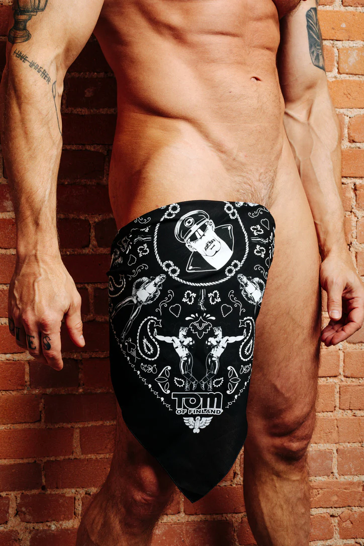 Tom of Finland Bandana by Peachy Kings Black - Image 4