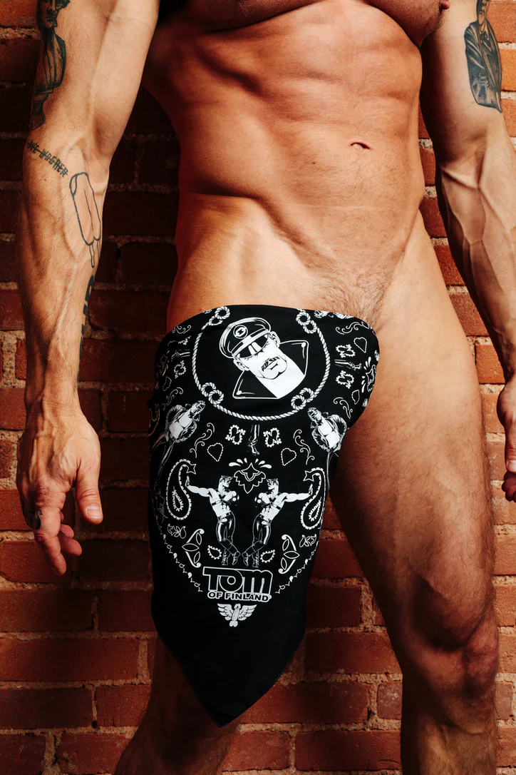 Tom of Finland Bandana by Peachy Kings Black - Image 5
