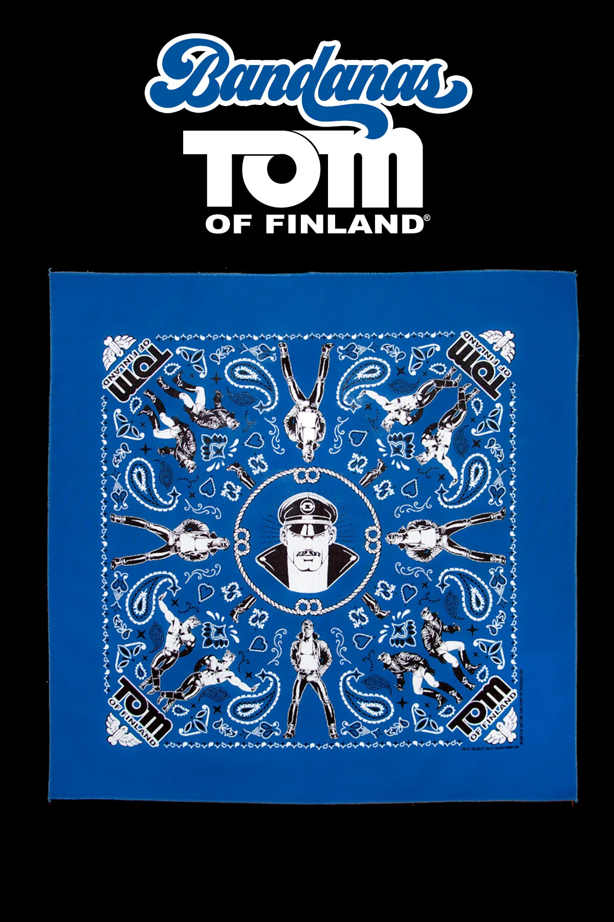 Tom of Finland Bandana by Peachy Kings Navy - Image 2