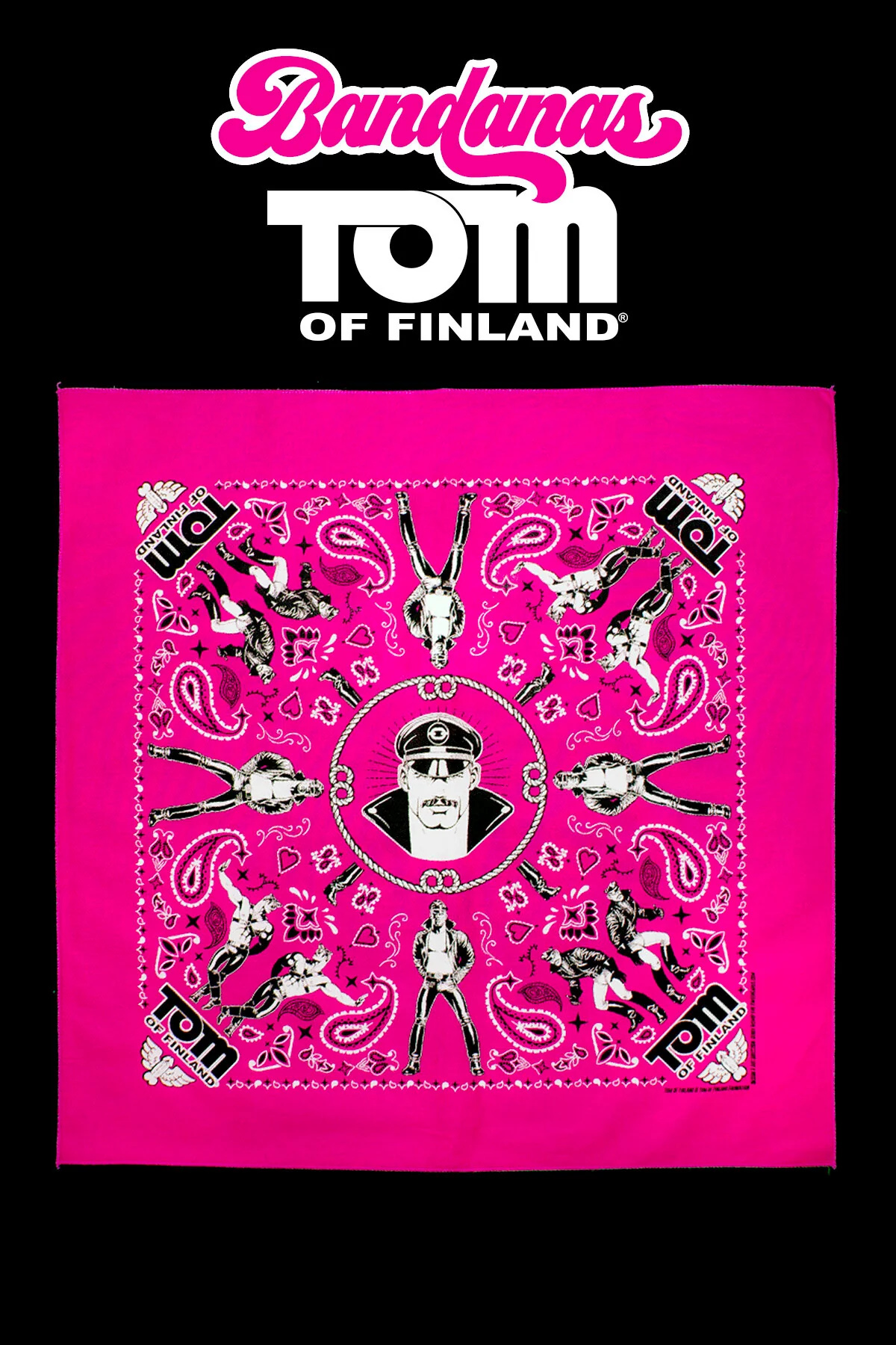 Tom of Finland Bandana by Peachy Kings pink - Image 2