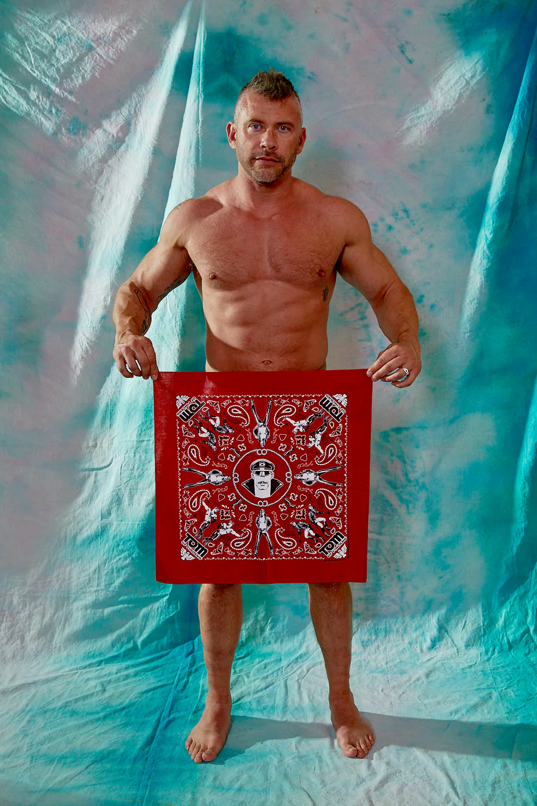 Tom of Finland Bandana by Peachy Kings RED - Image 3