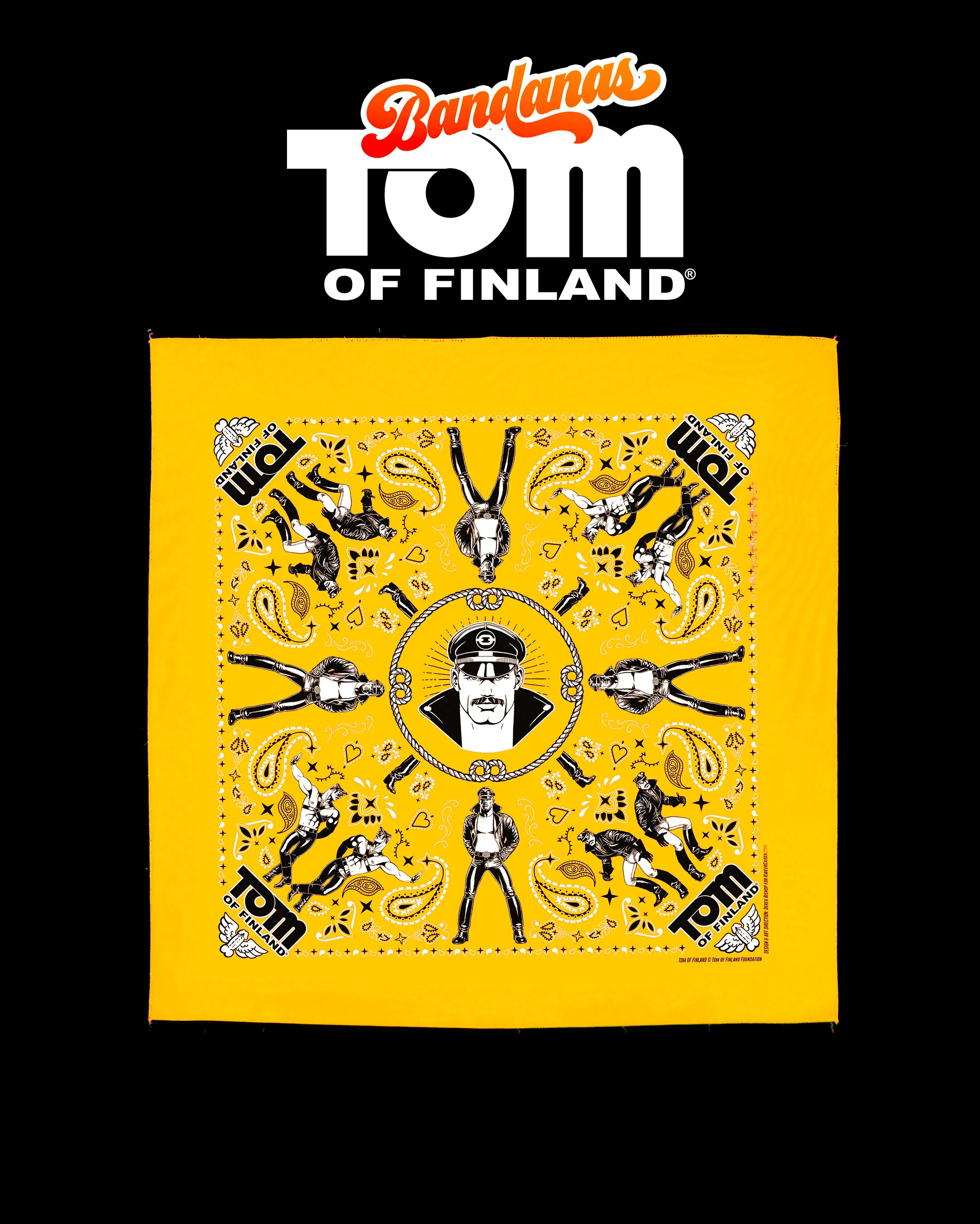Tom of Finland Bandana by Peachy Kings Yellow - Image 9