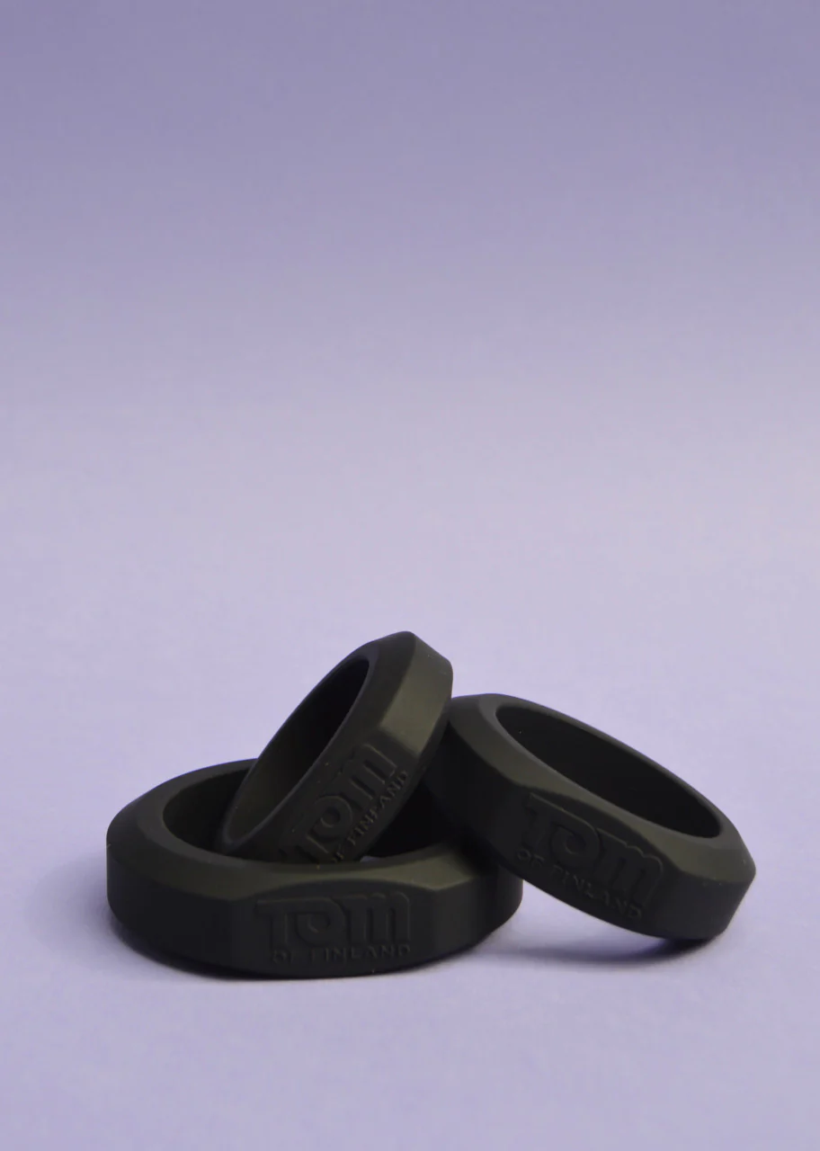 Tom of Finland 3 Piece Silicone Cock Ring Set - Image 7