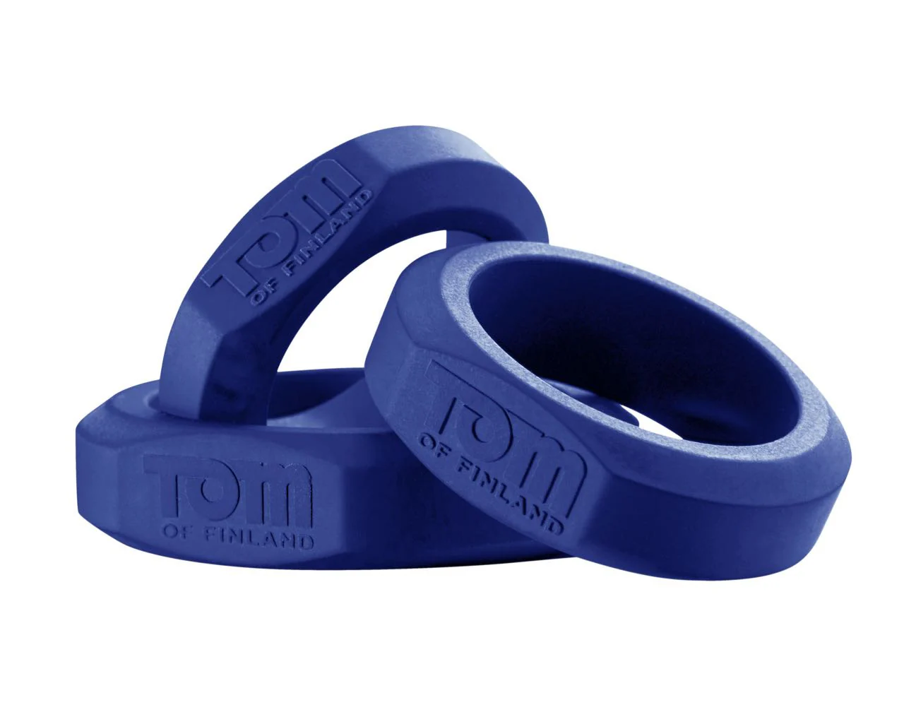 Tom of Finland 3 Piece Silicone Cock Ring Set - Image 8