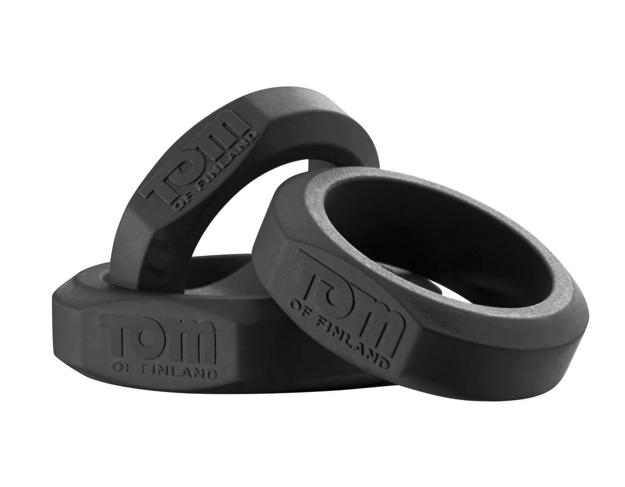 Tom of Finland 3 Piece Silicone Cock Ring Set - Image 9
