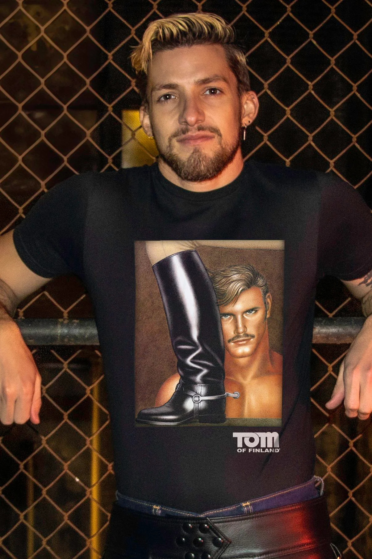 Tom of Finland Booty Boy Tee by Peachy Kings - Image 2