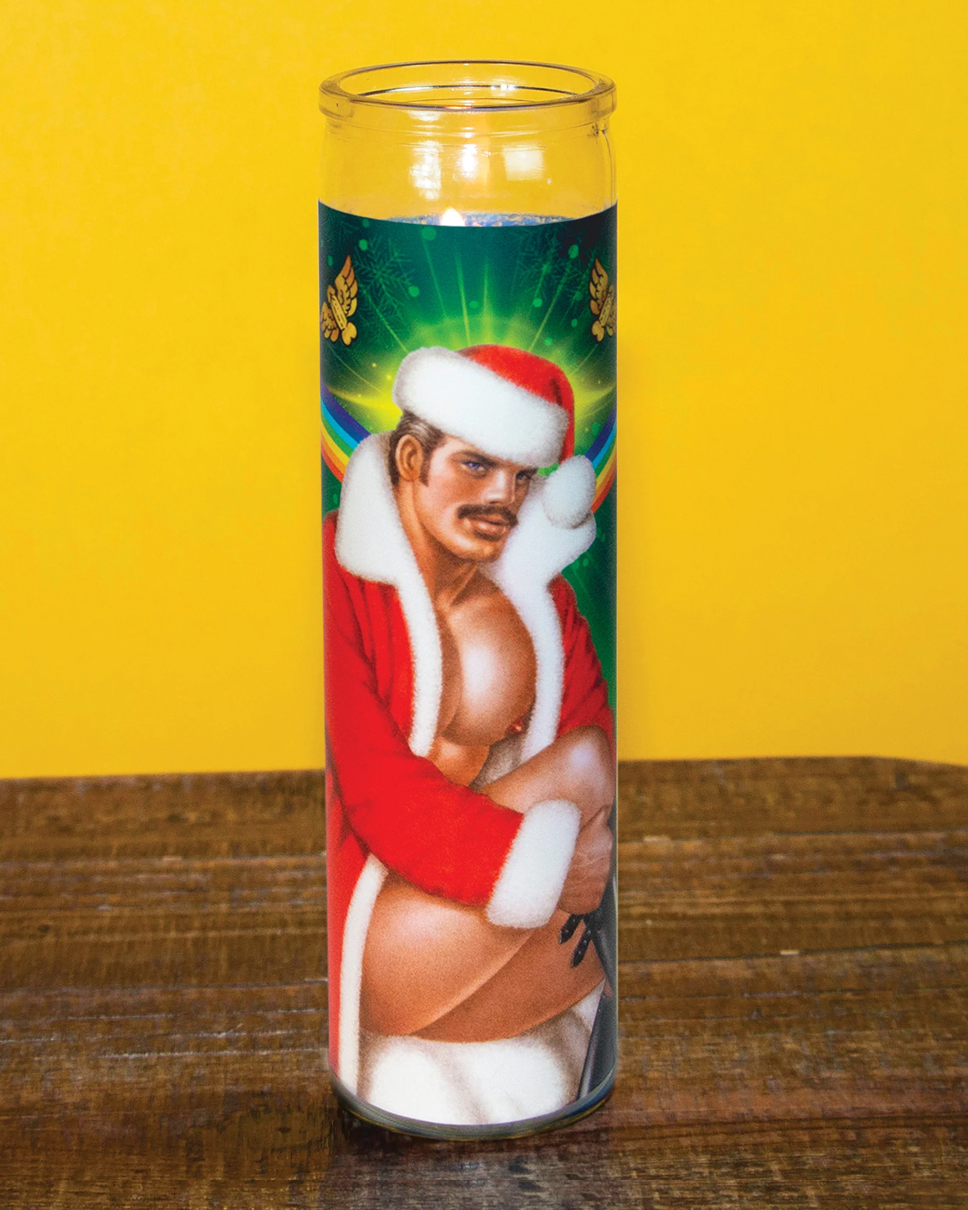 Tom of Finland Christmas Candle by Peachy Kings - Image 3