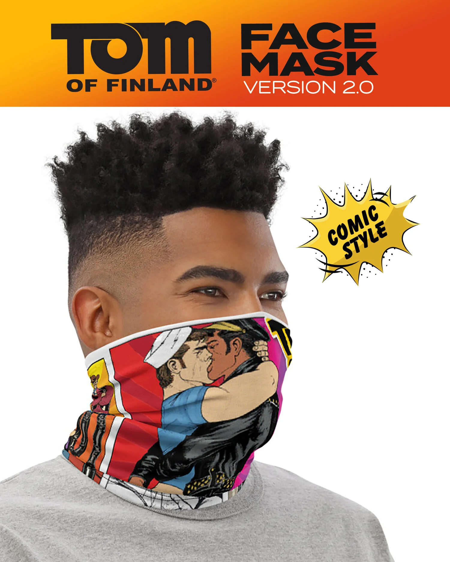 TOM OF FINLAND FACE MASK BY PEACHY KINGS - Image 2